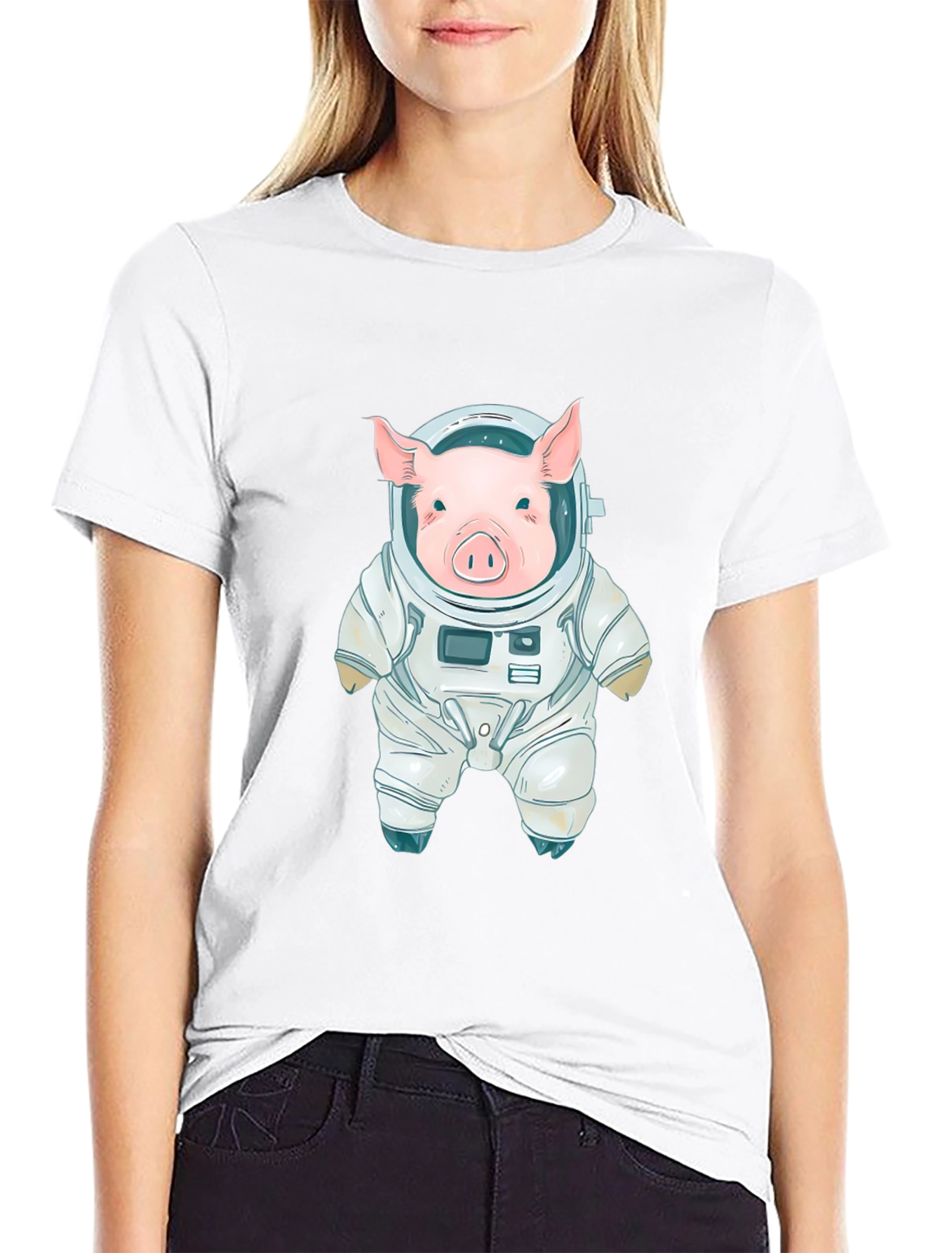 Pig Astronaut T-Shirt - Space Adventure
