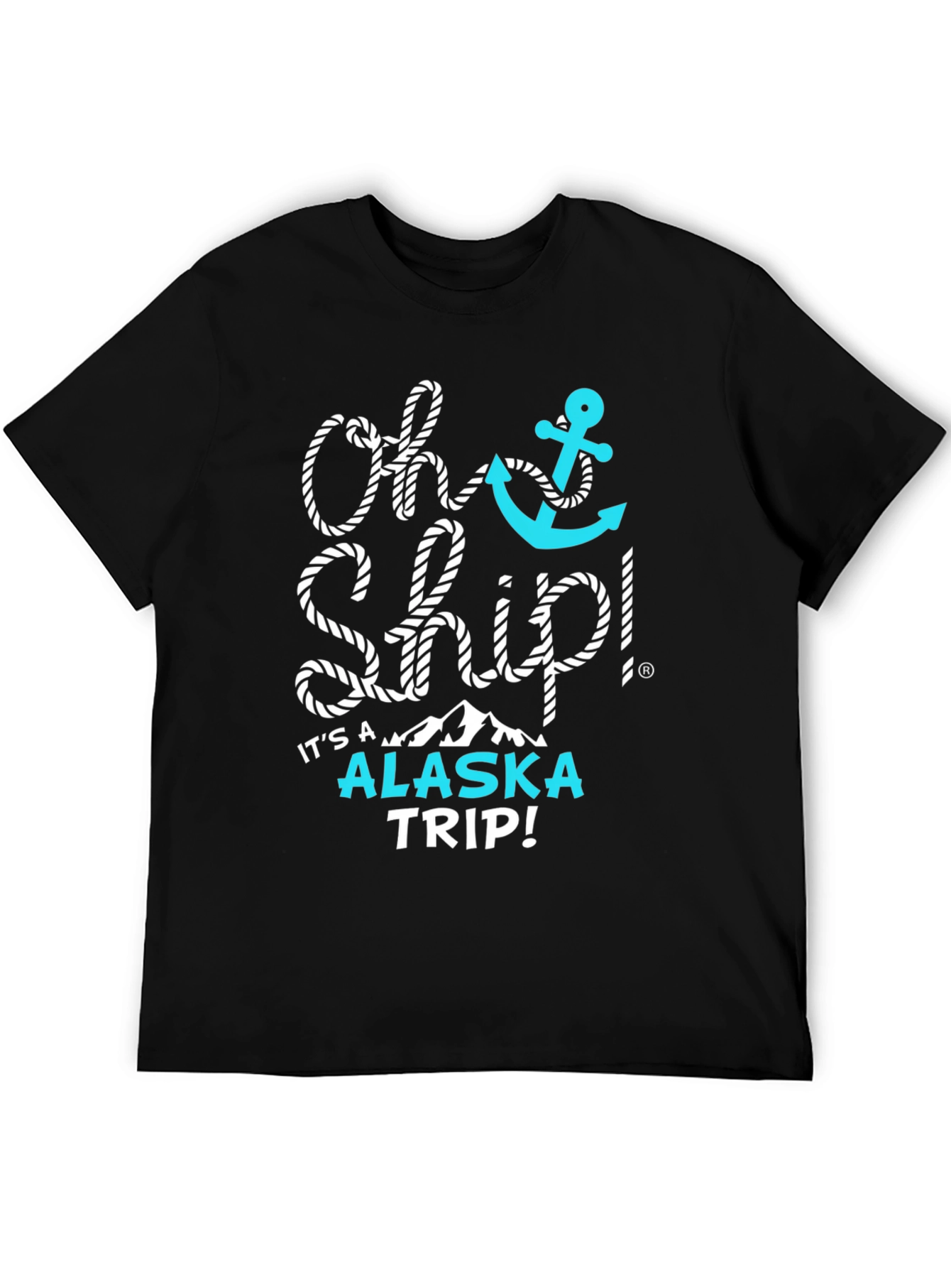 Oh Ship! Alaska Trip Black Graphic Tee