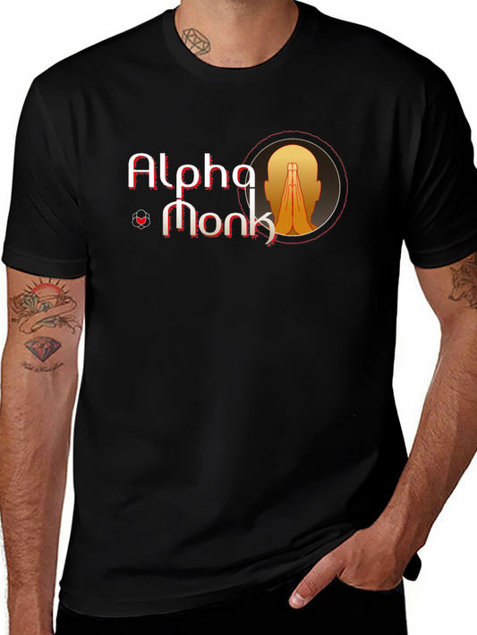 Alpha Monk Graphic Tee - Black