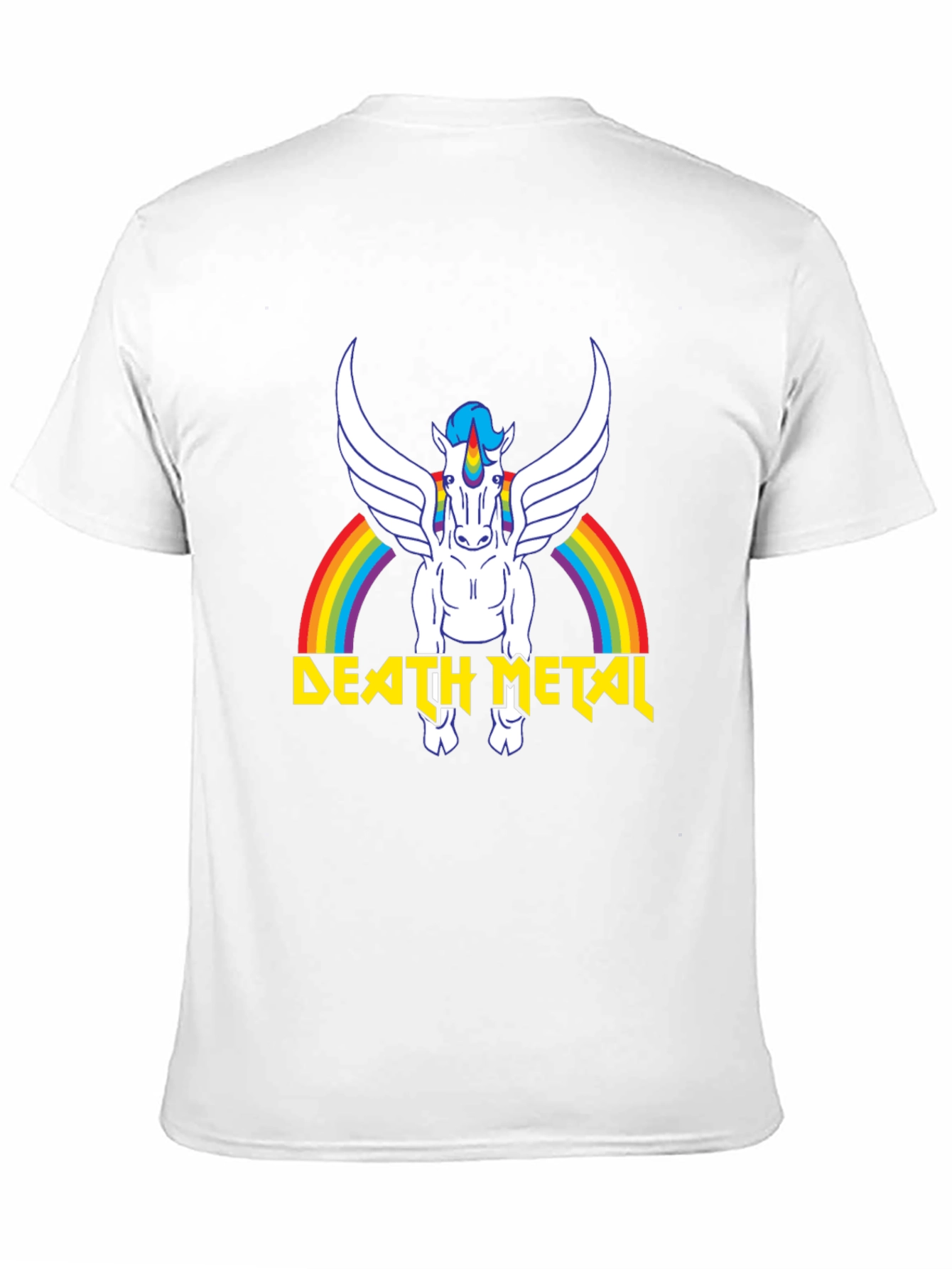 Death Metal Unicorn Rainbow T-Shirt