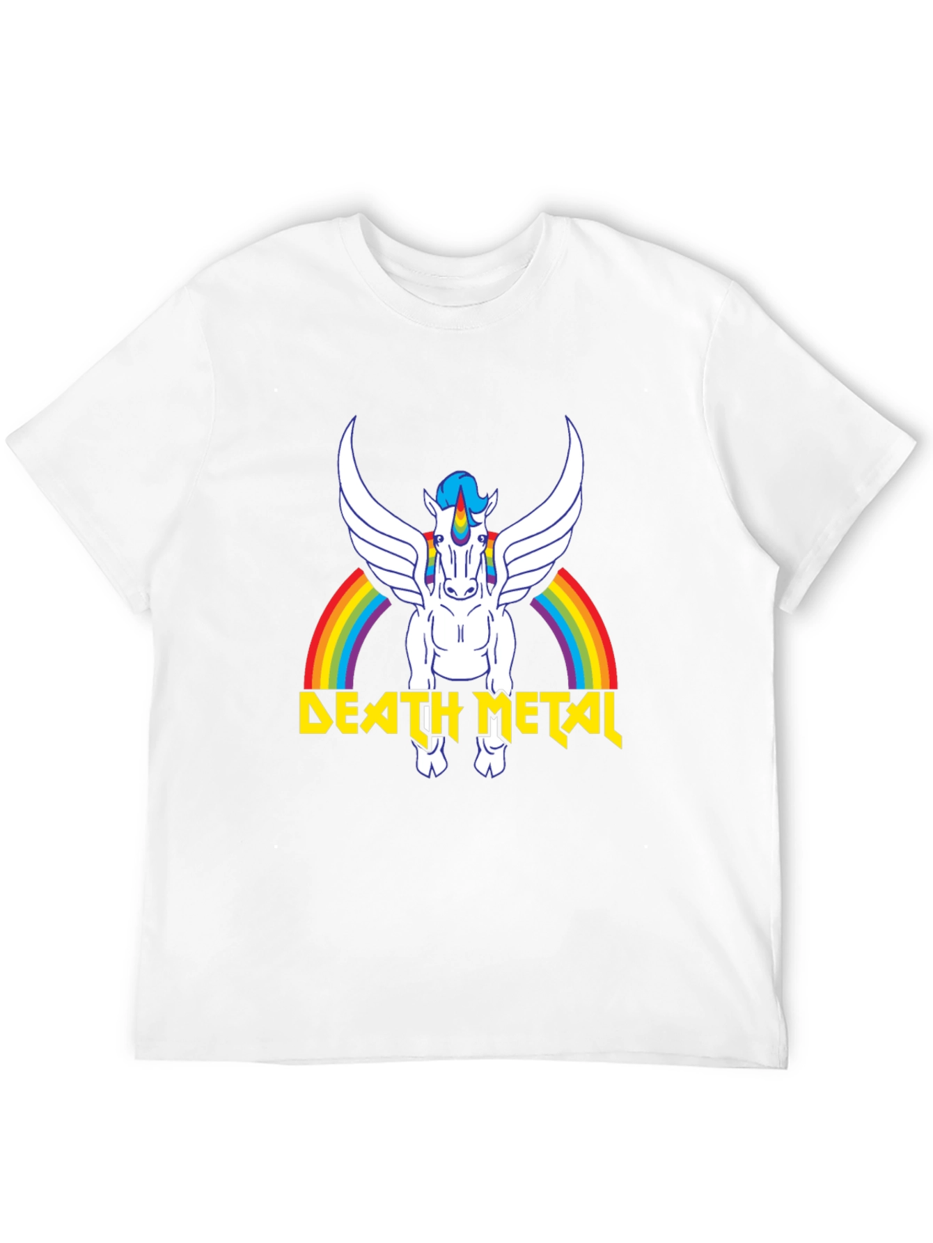 Death Metal Unicorn Rainbow T-Shirt