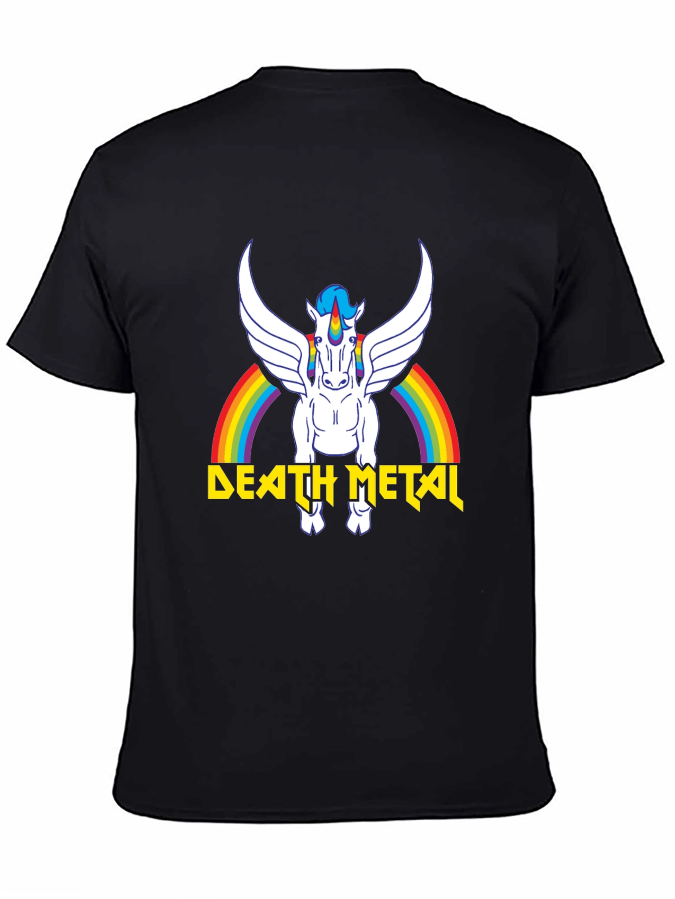 Death Metal Unicorn Rainbow T-Shirt