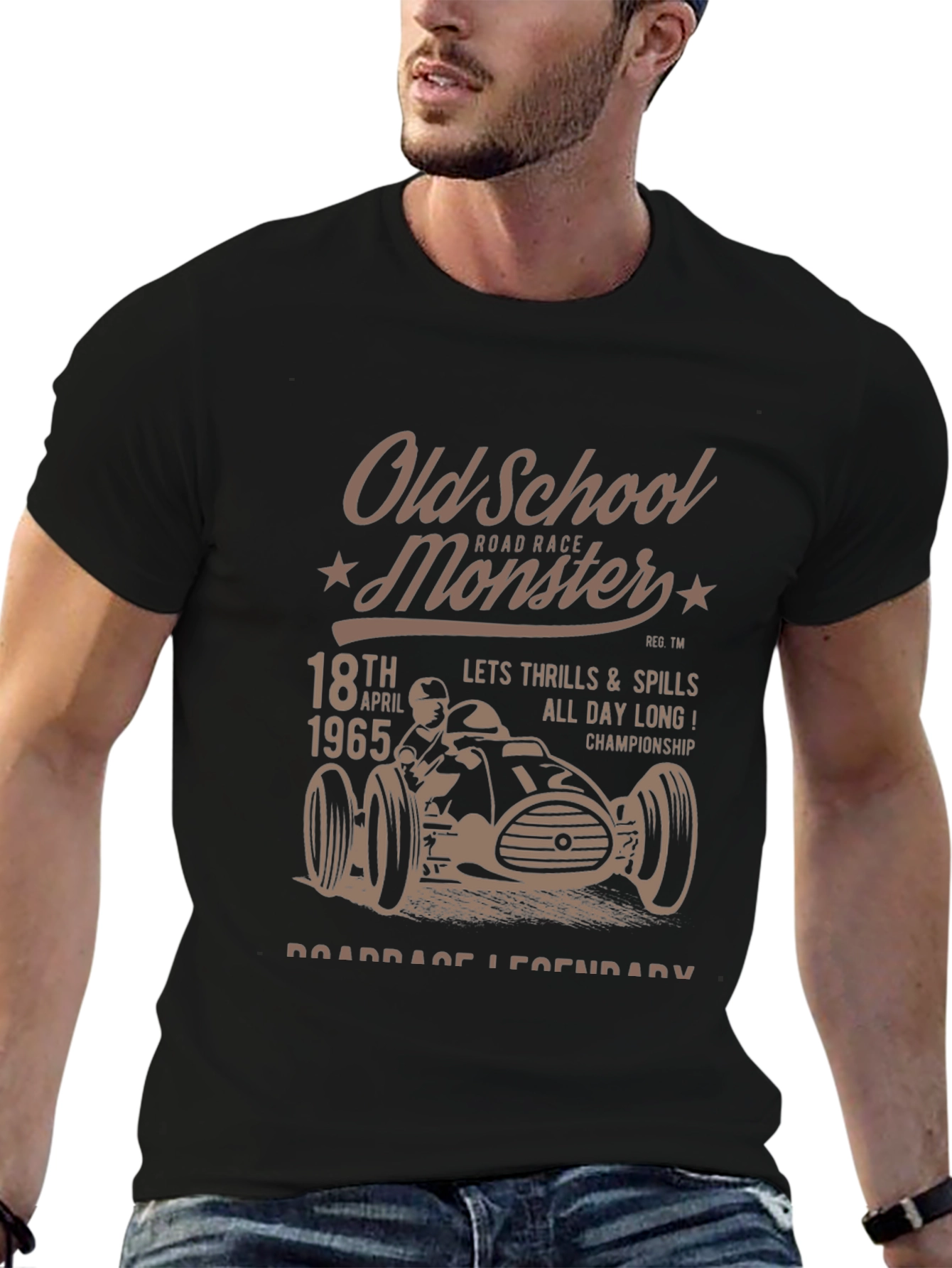 Old School Monster Road Race T-Shirt