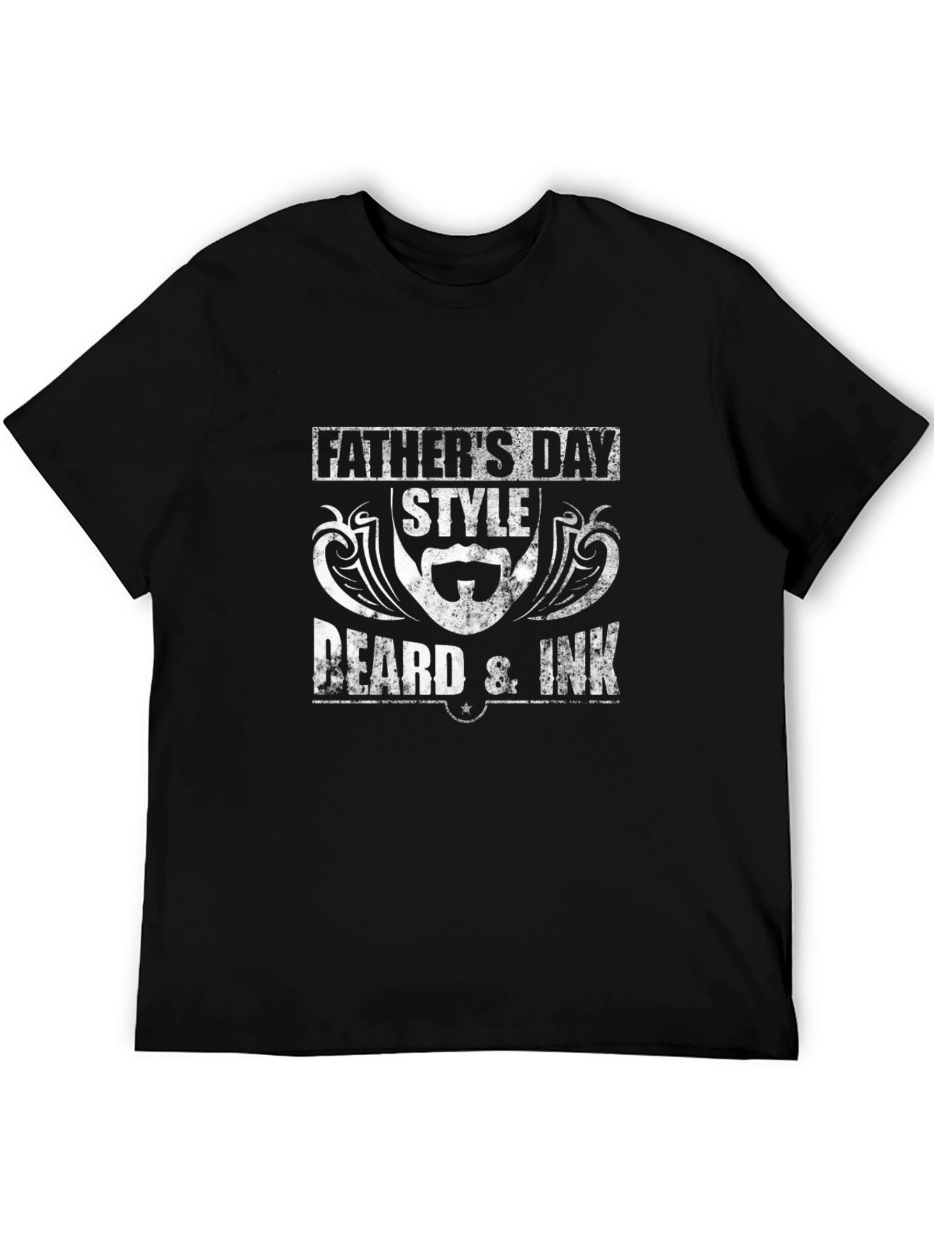 Fathers Day Beard & Ink Black T-Shirt