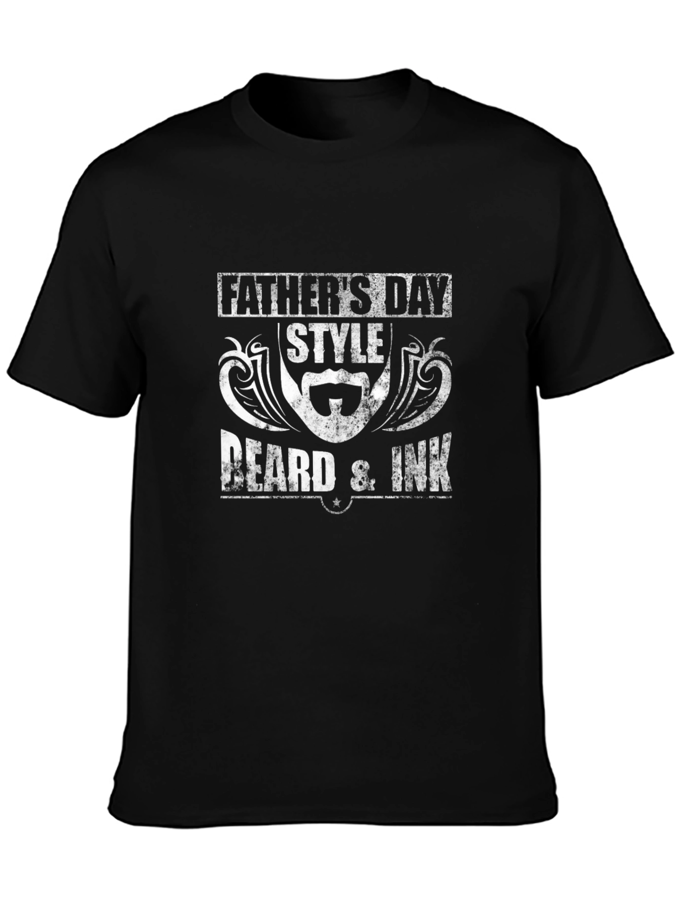 Fathers Day Beard & Ink Black T-Shirt