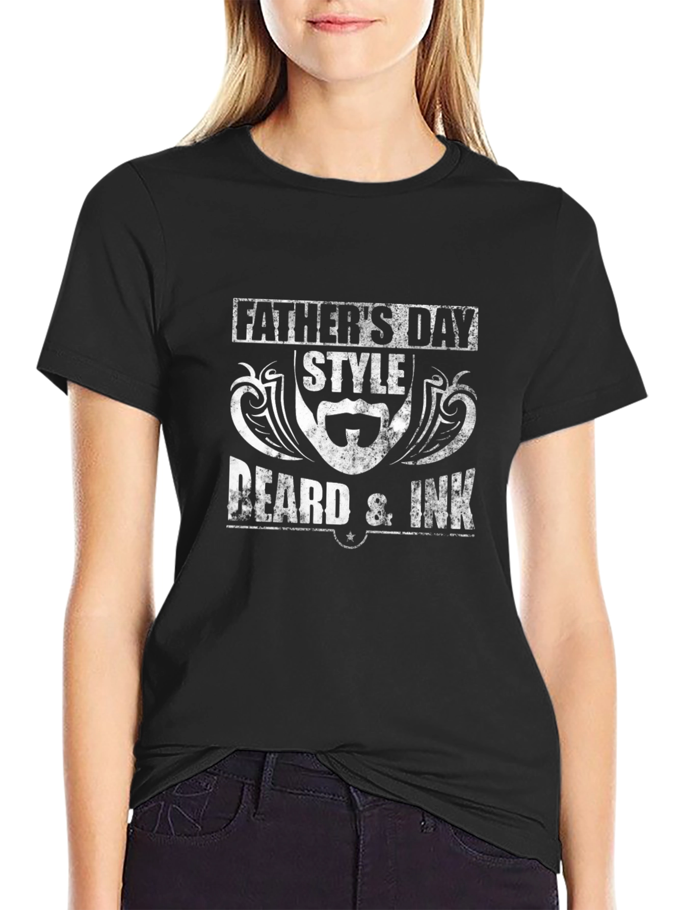 Fathers Day Beard & Ink Black T-Shirt
