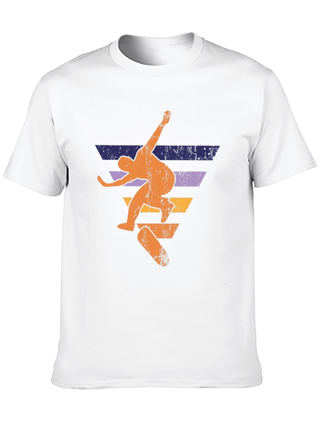 Skateboarding Retro Graphic Tee - Black