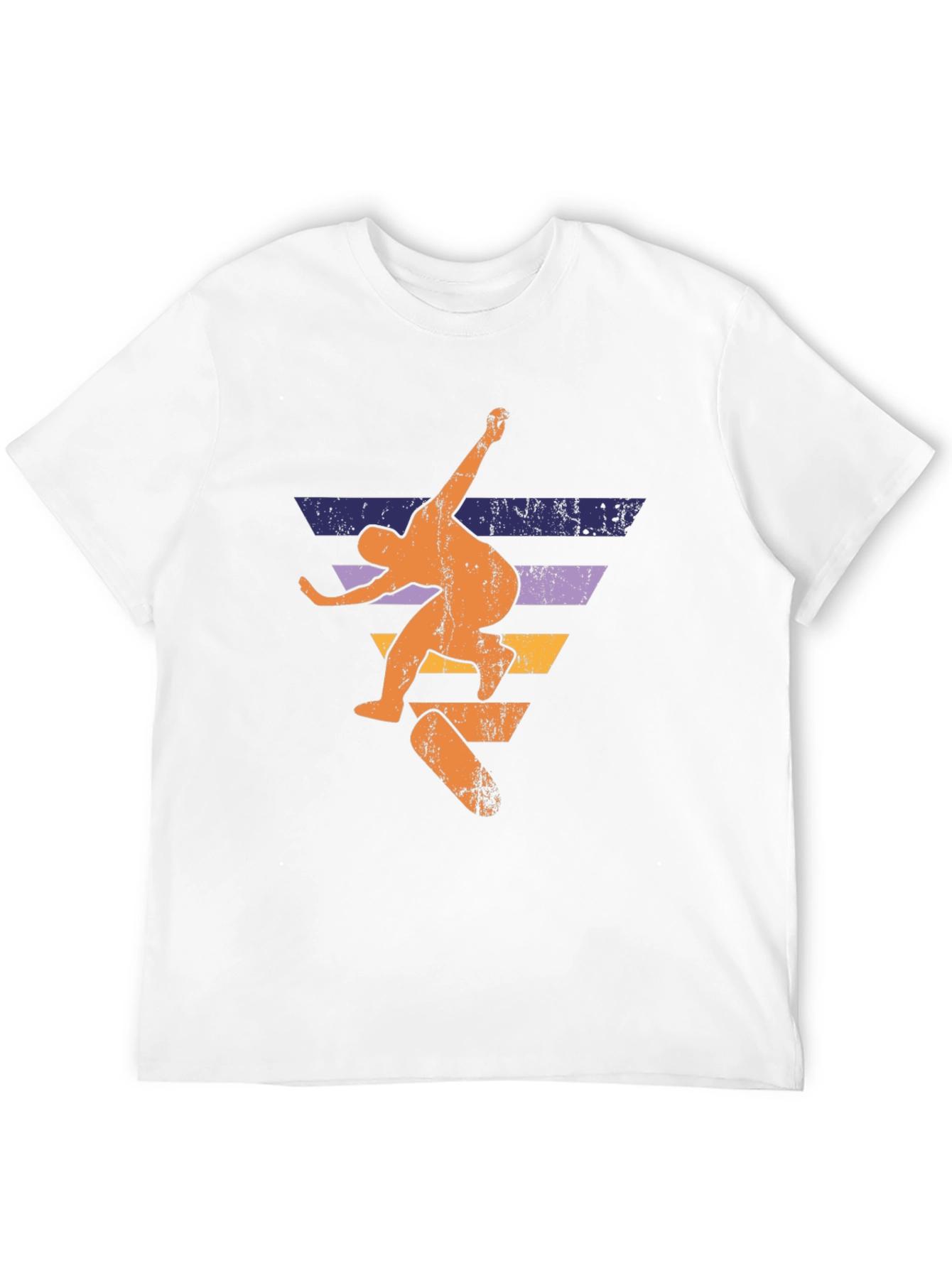 Skateboarding Retro Graphic Tee - Black