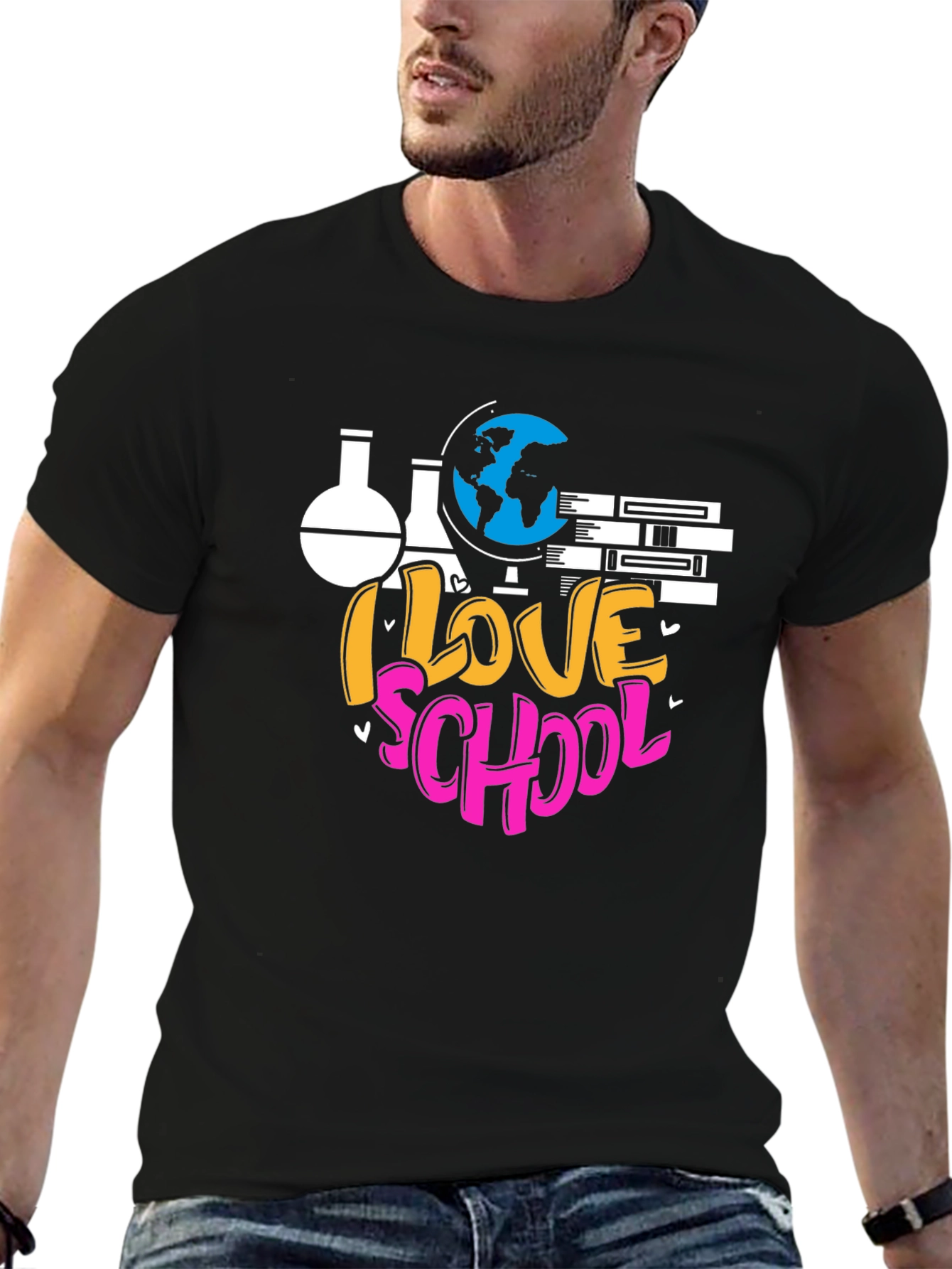 I Love School Graphic T-Shirt