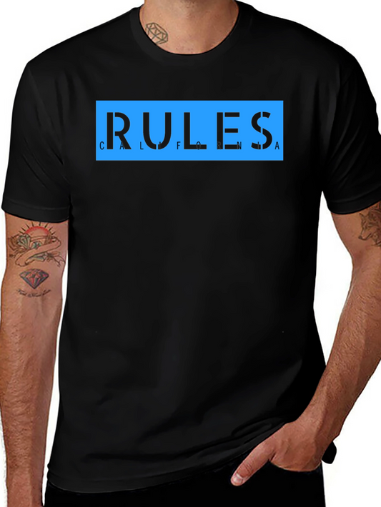 California Rules Graphic T-Shirt - Black