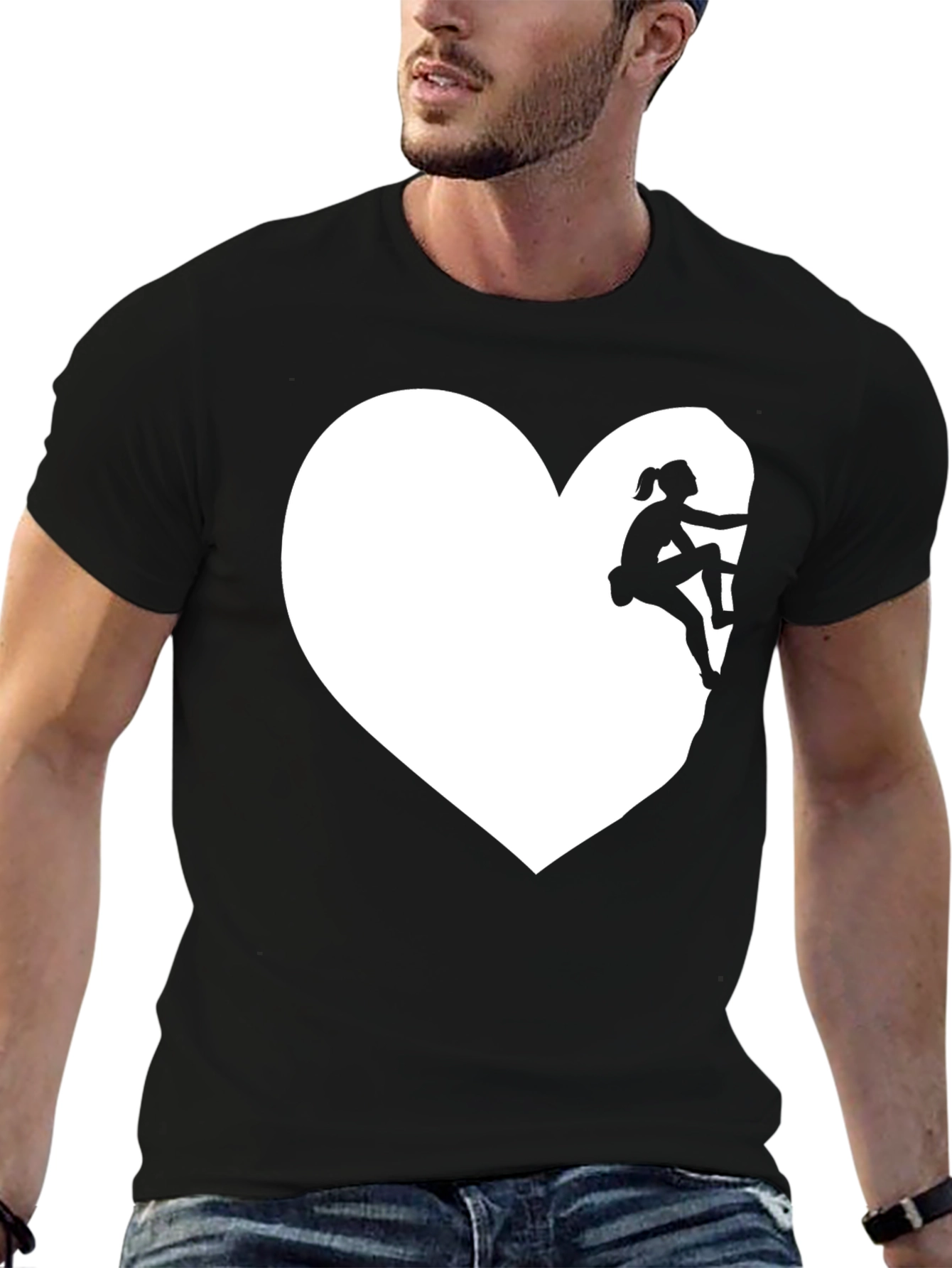 Climbing Heart Tee - Love to Climb Graphic T-Shirt