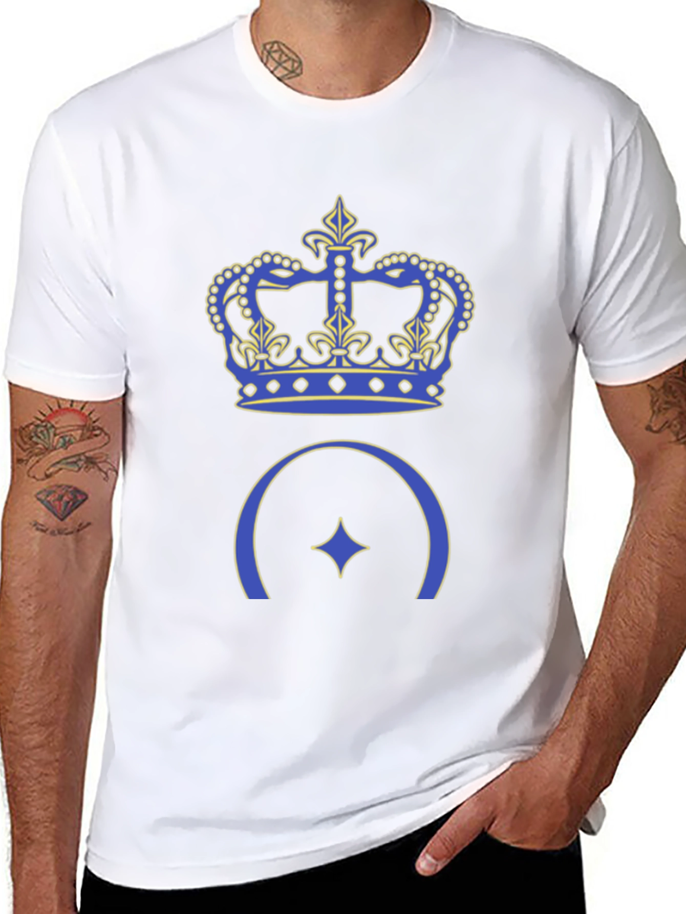 Crown & Star Graphic T-Shirt