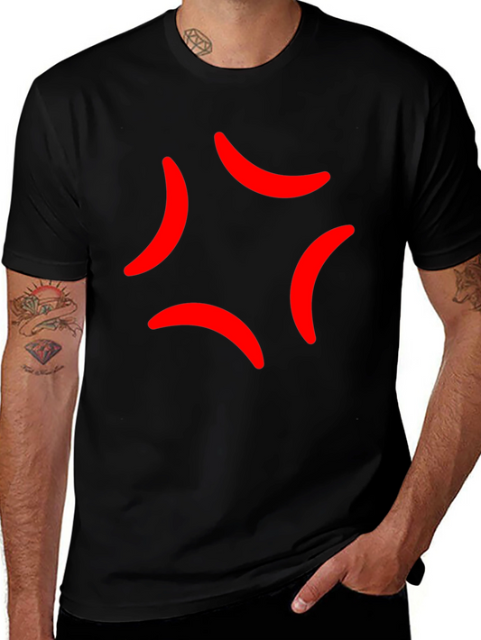 Anger Mark Emoji Black T-Shirt