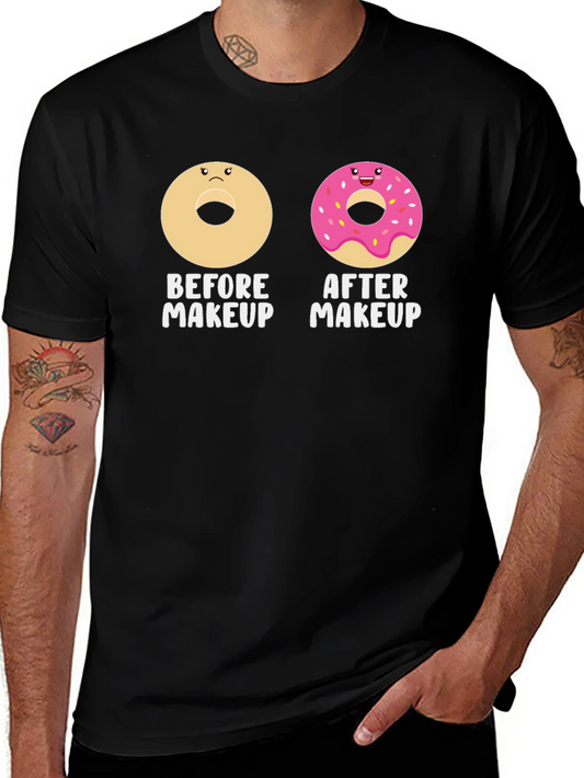 Funny Donut Makeup T-Shirt