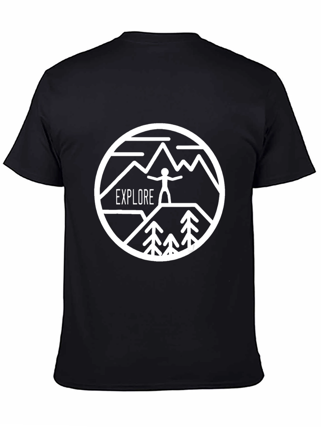 Explore Nature Graphic T-Shirt - Black