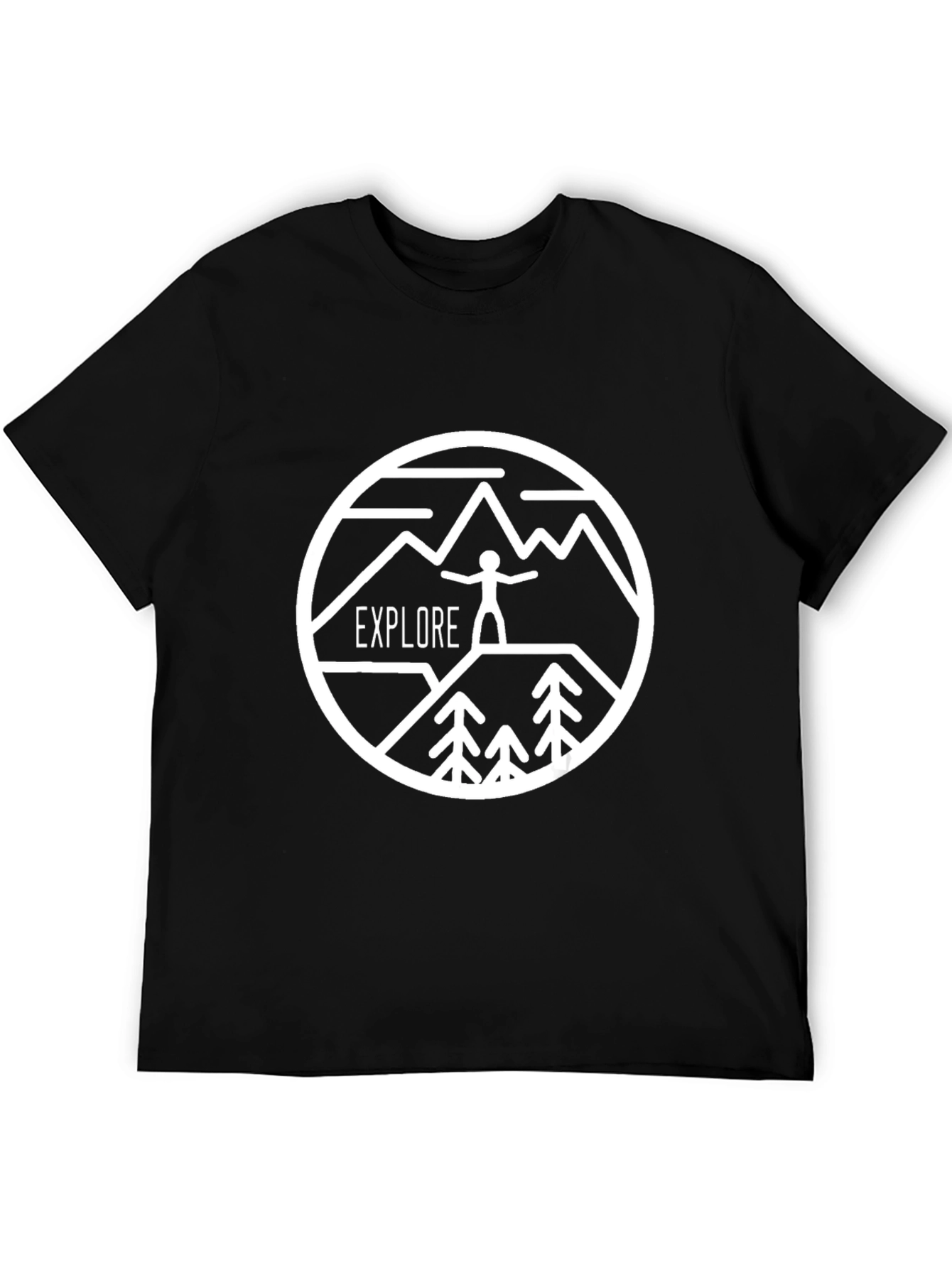 Explore Nature Graphic T-Shirt - Black
