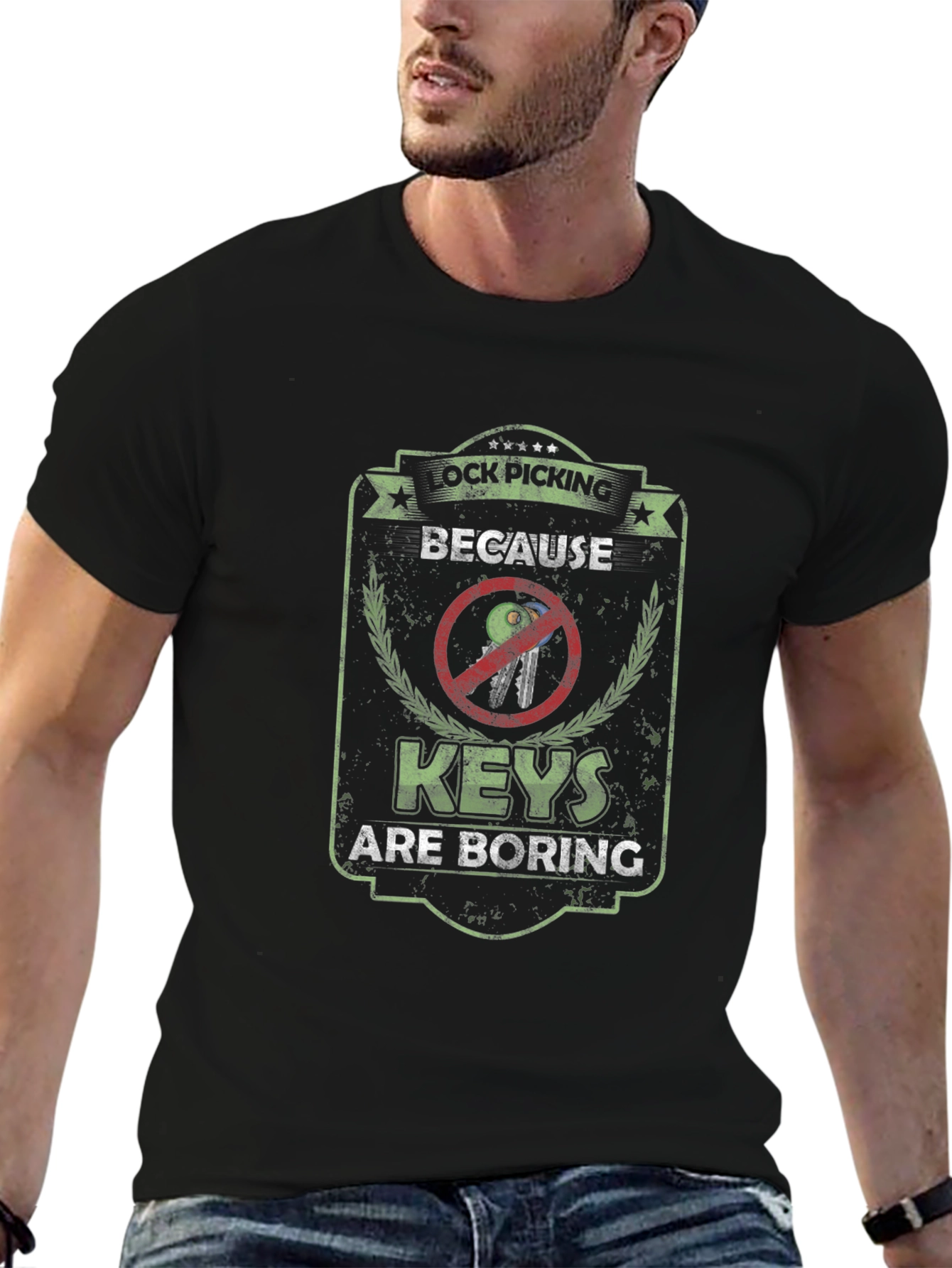 Lock Picking T-Shirt - Because Keys are Boring