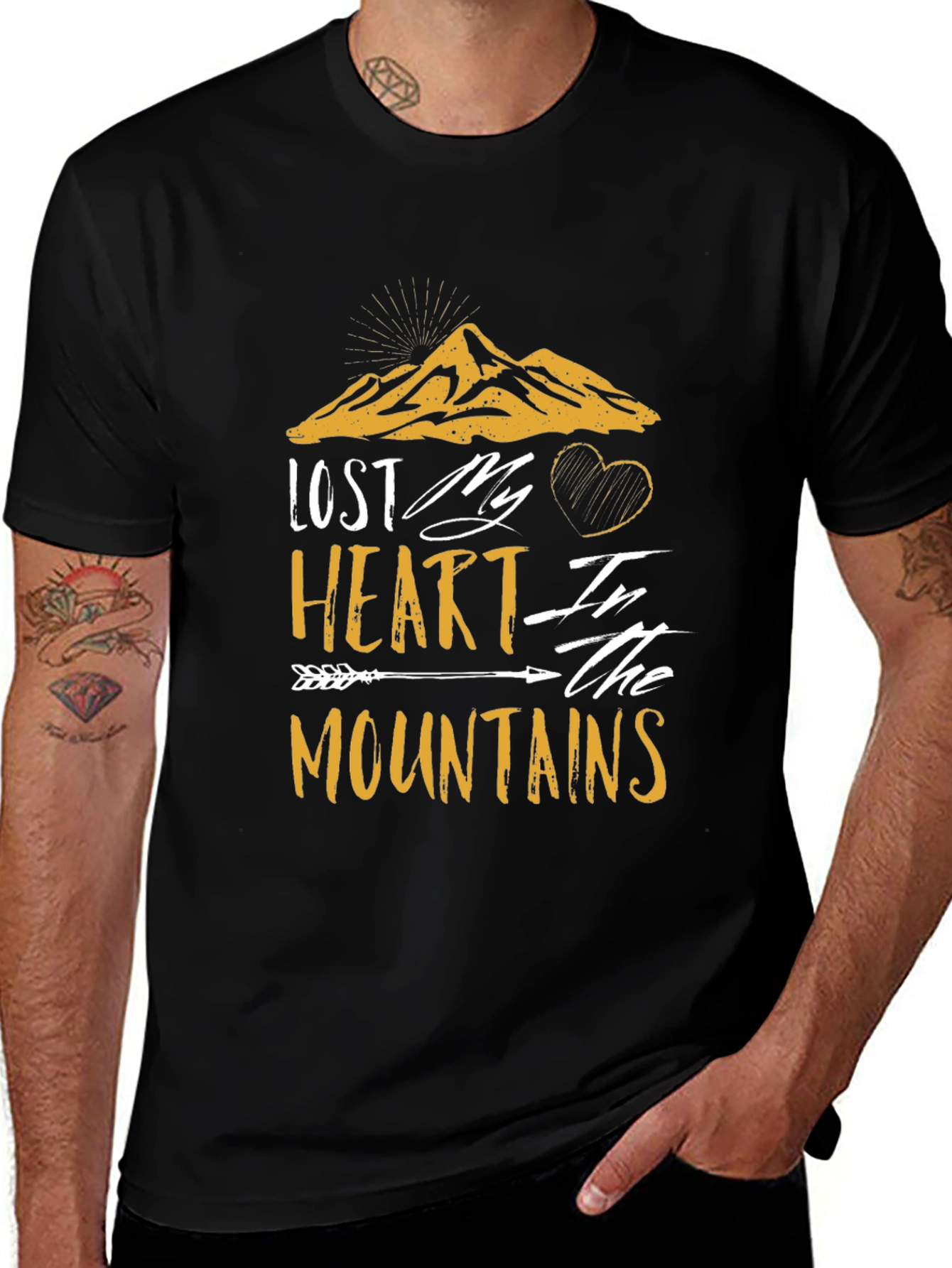 Lost My Heart in the Mountains Graphic T-Shirt
