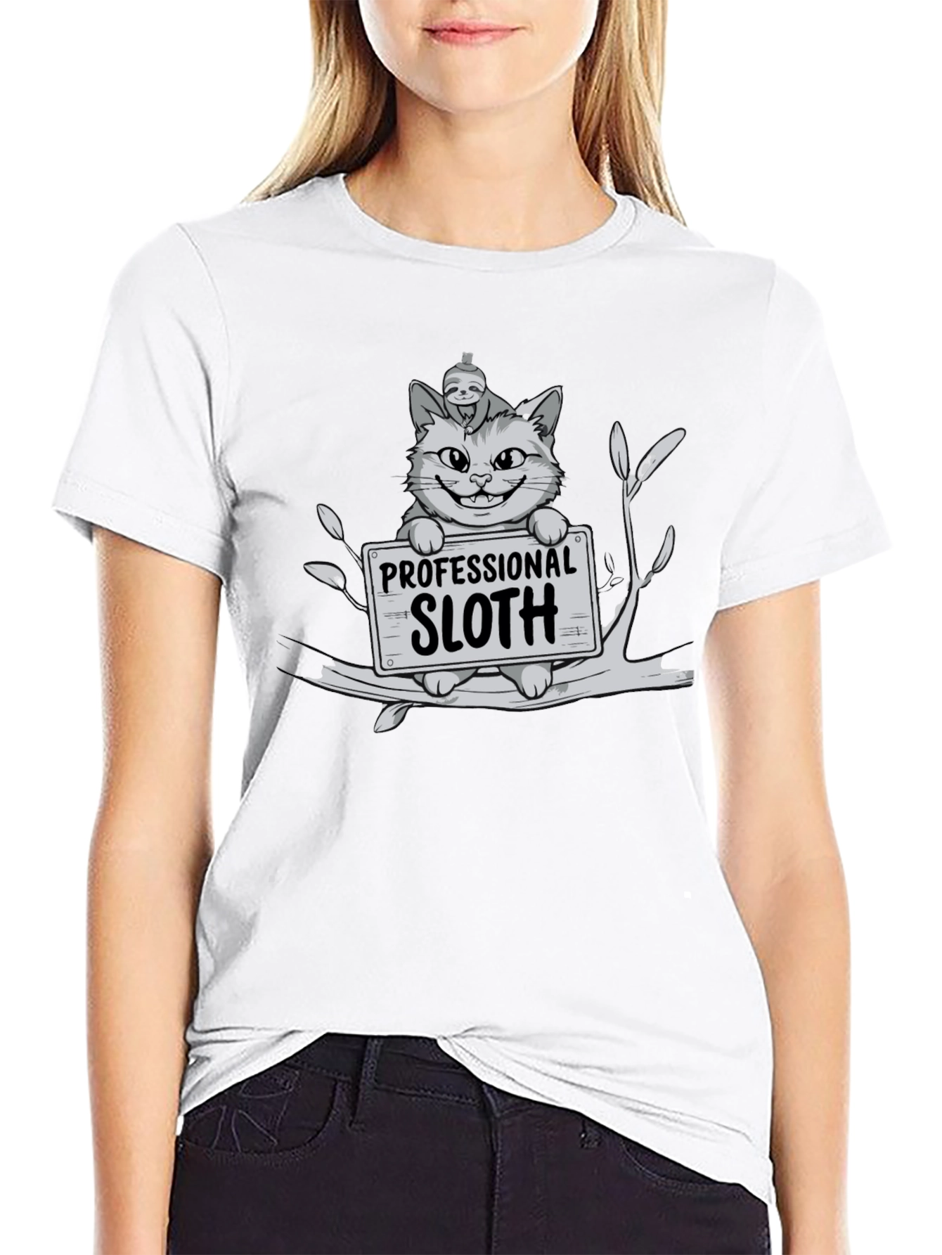 Professional Sloth Cat T-Shirt