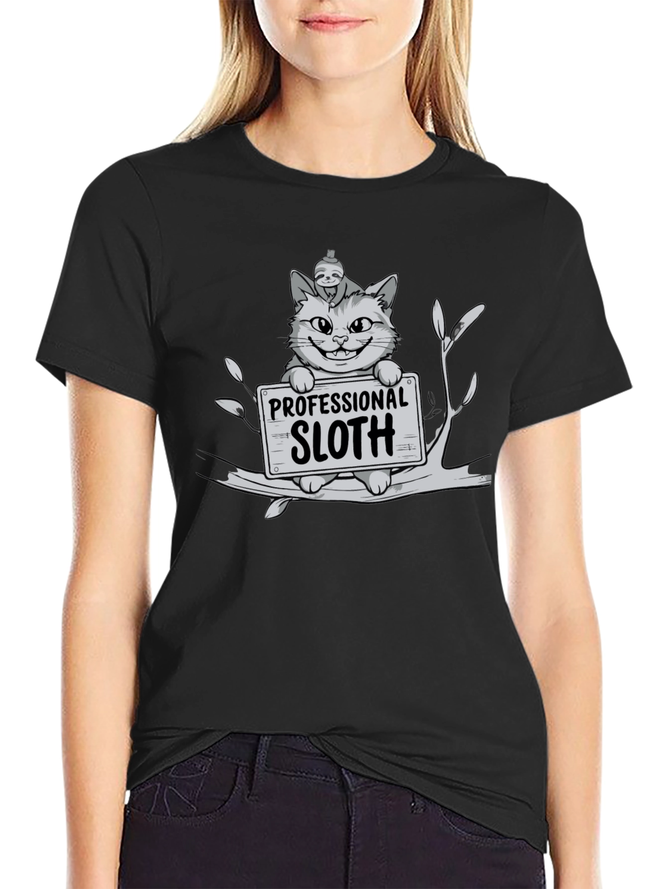 Professional Sloth Cat T-Shirt