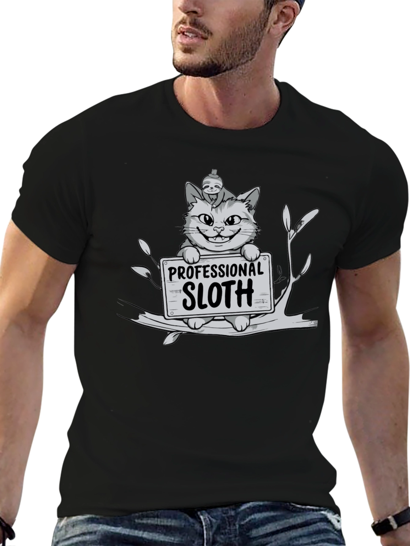 Professional Sloth Cat T-Shirt