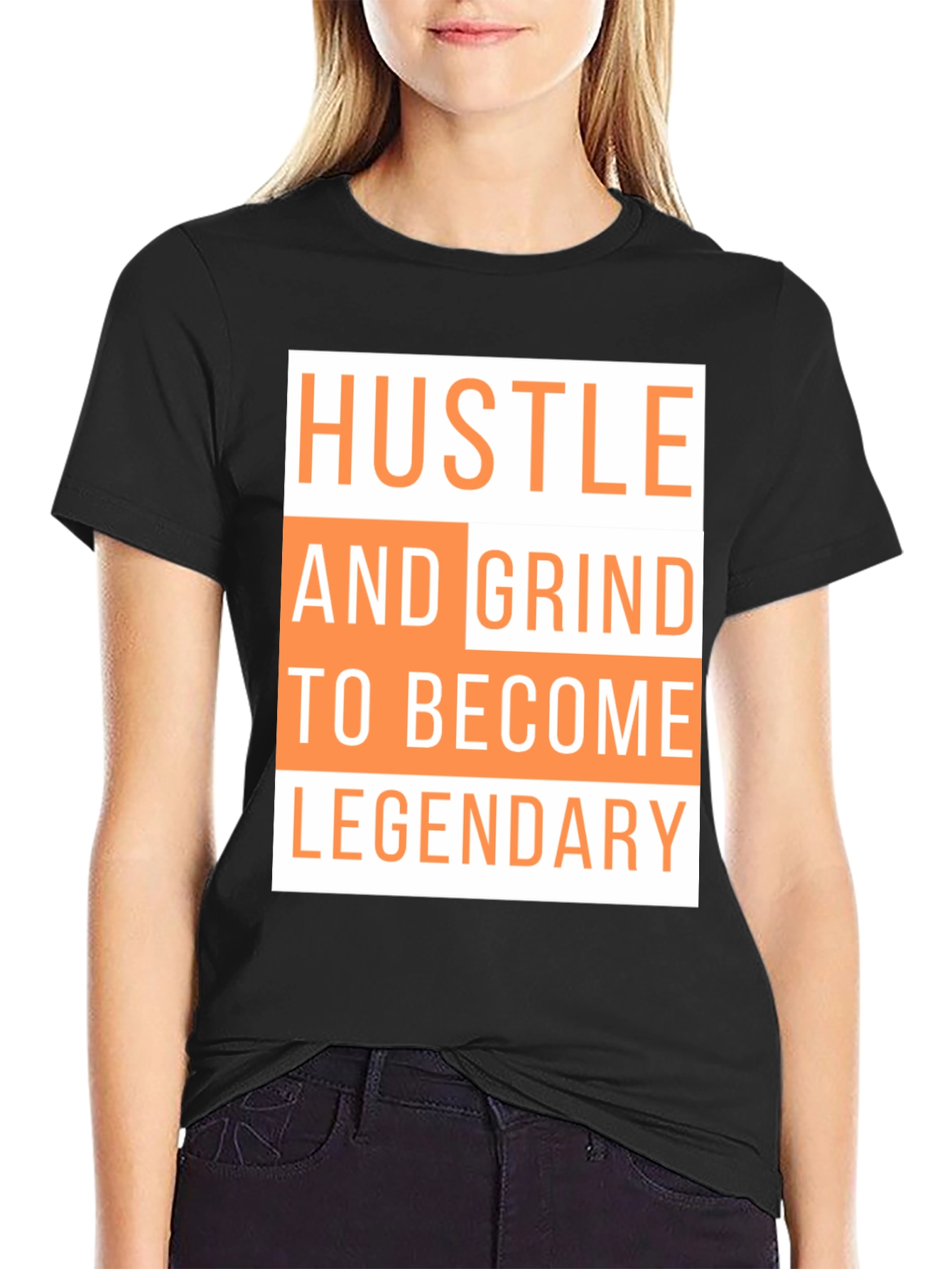 Hustle & Grind Legendary Black T-Shirt
