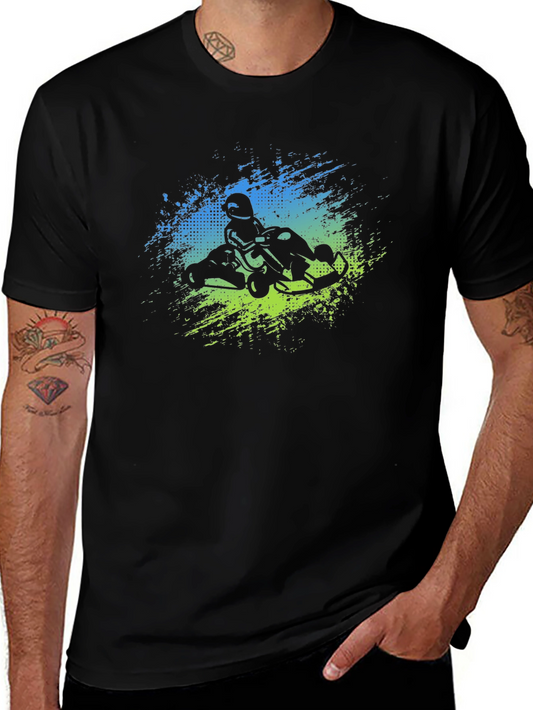 Go-Kart Racer Graphic T-Shirt - Black