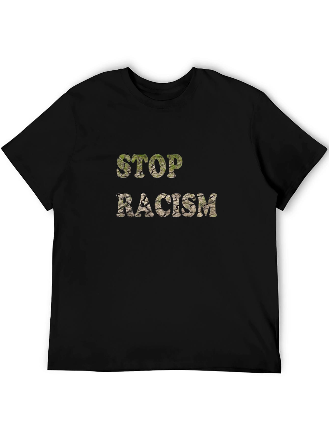 Stop Racism Graphic T-Shirt - Black