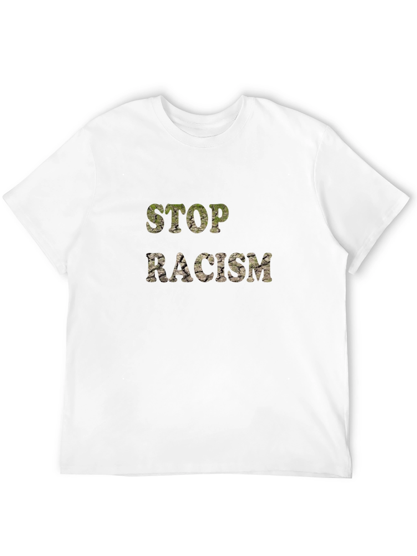Stop Racism Graphic T-Shirt - Black