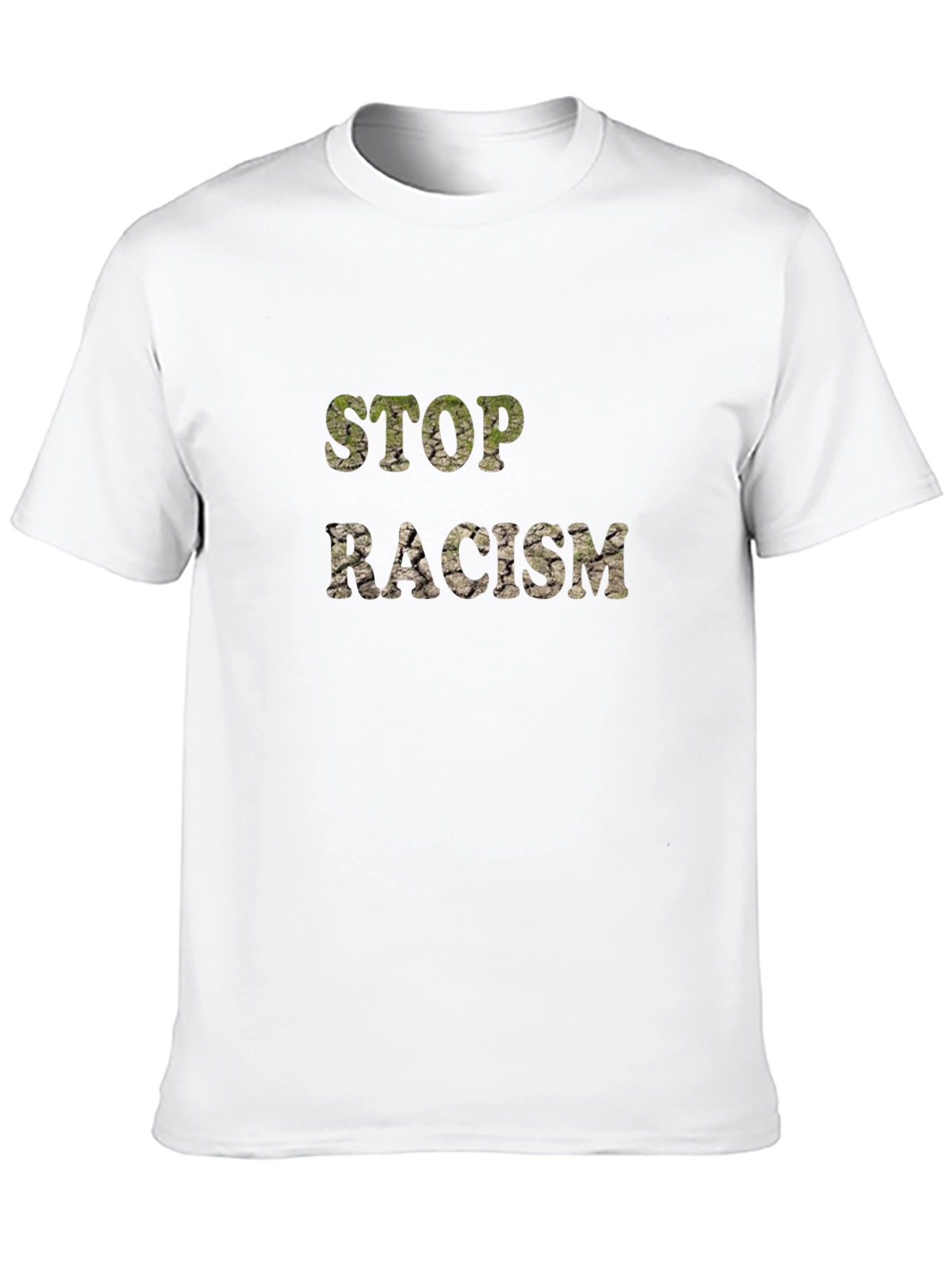 Stop Racism Graphic T-Shirt - Black