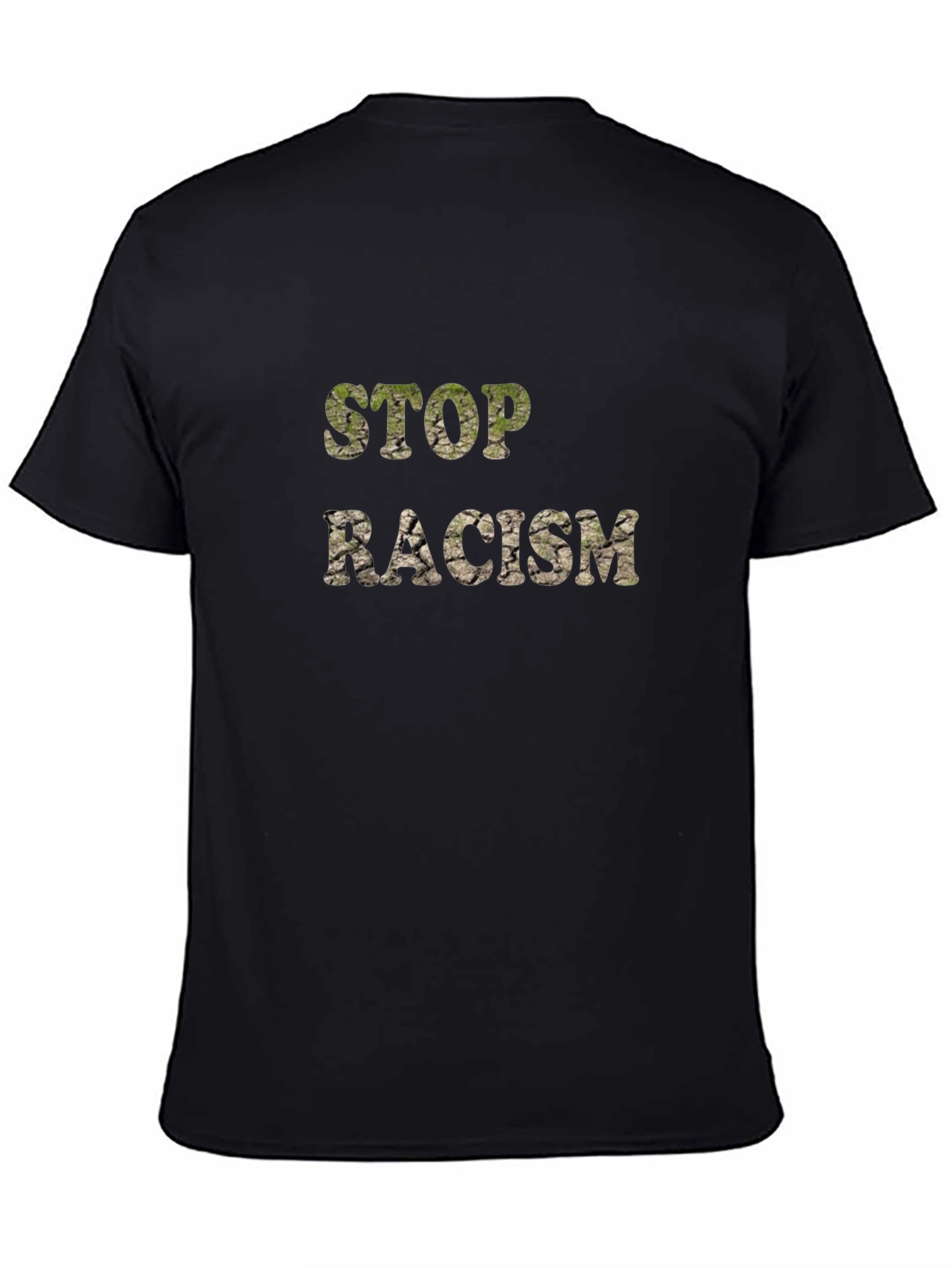 Stop Racism Graphic T-Shirt - Black