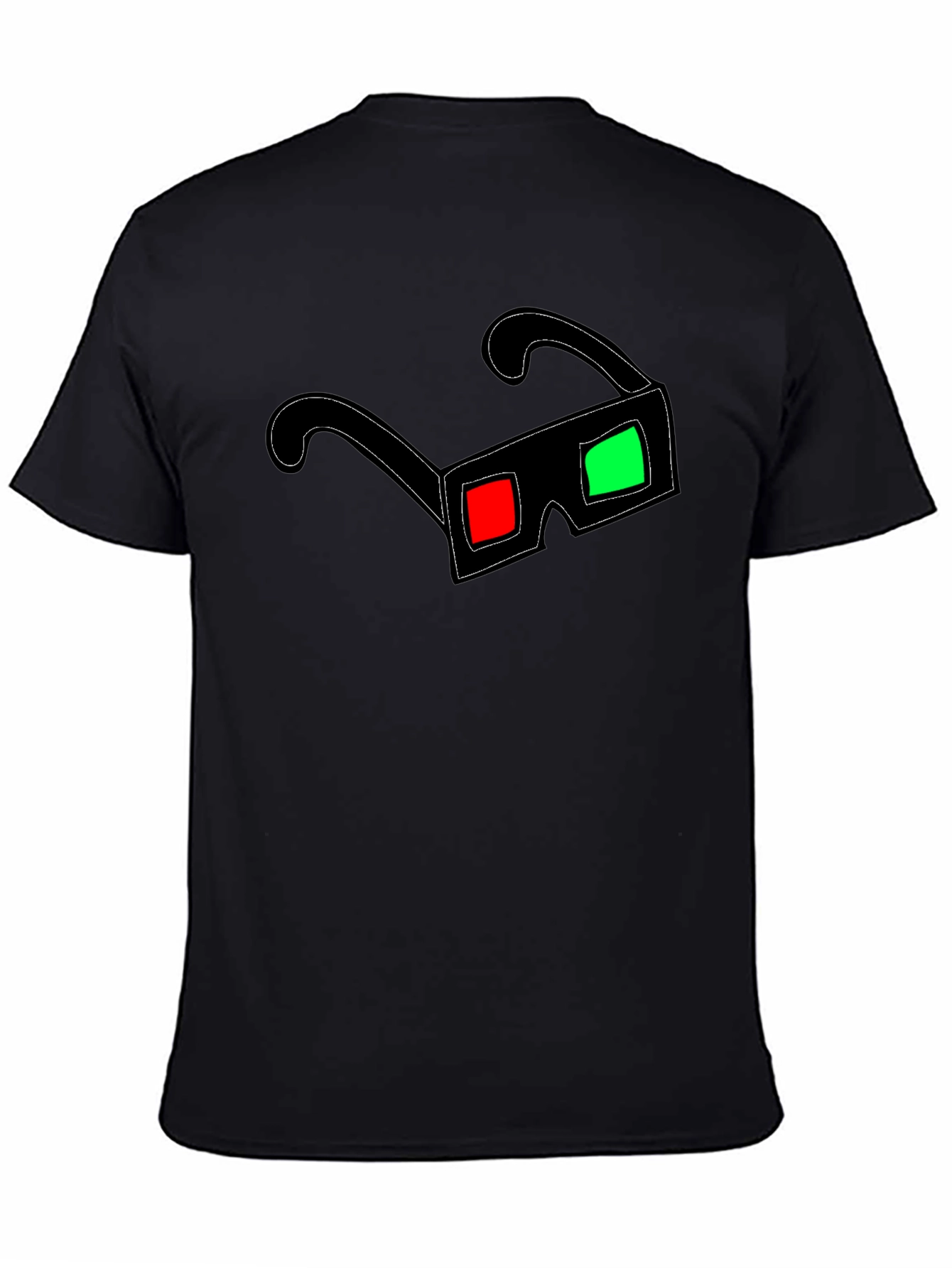 3D Glasses Graphic T-Shirt - Anaglyph Style Tee