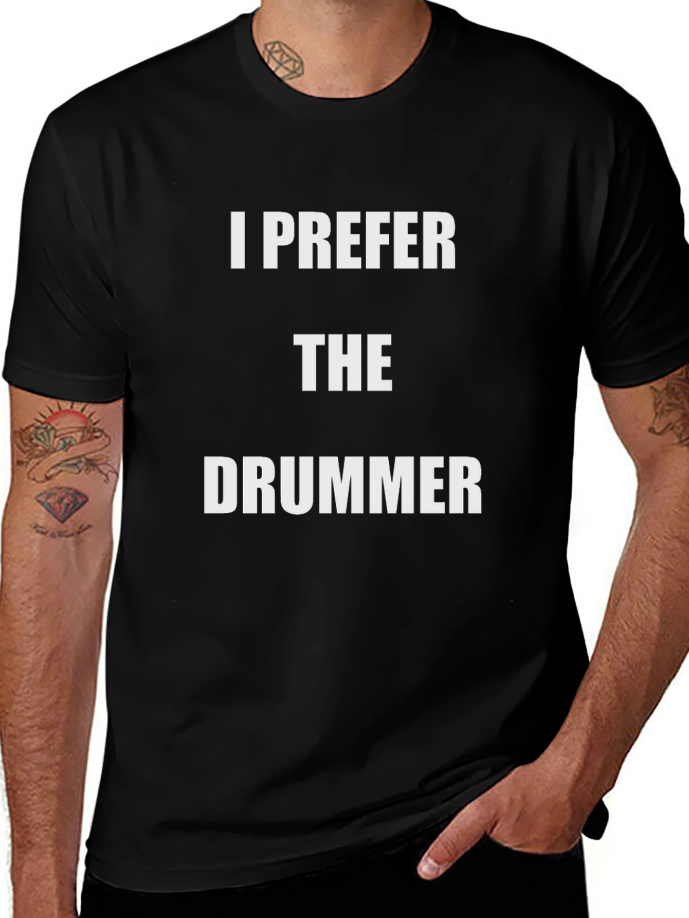 I Prefer the Drummer Graphic T-Shirt