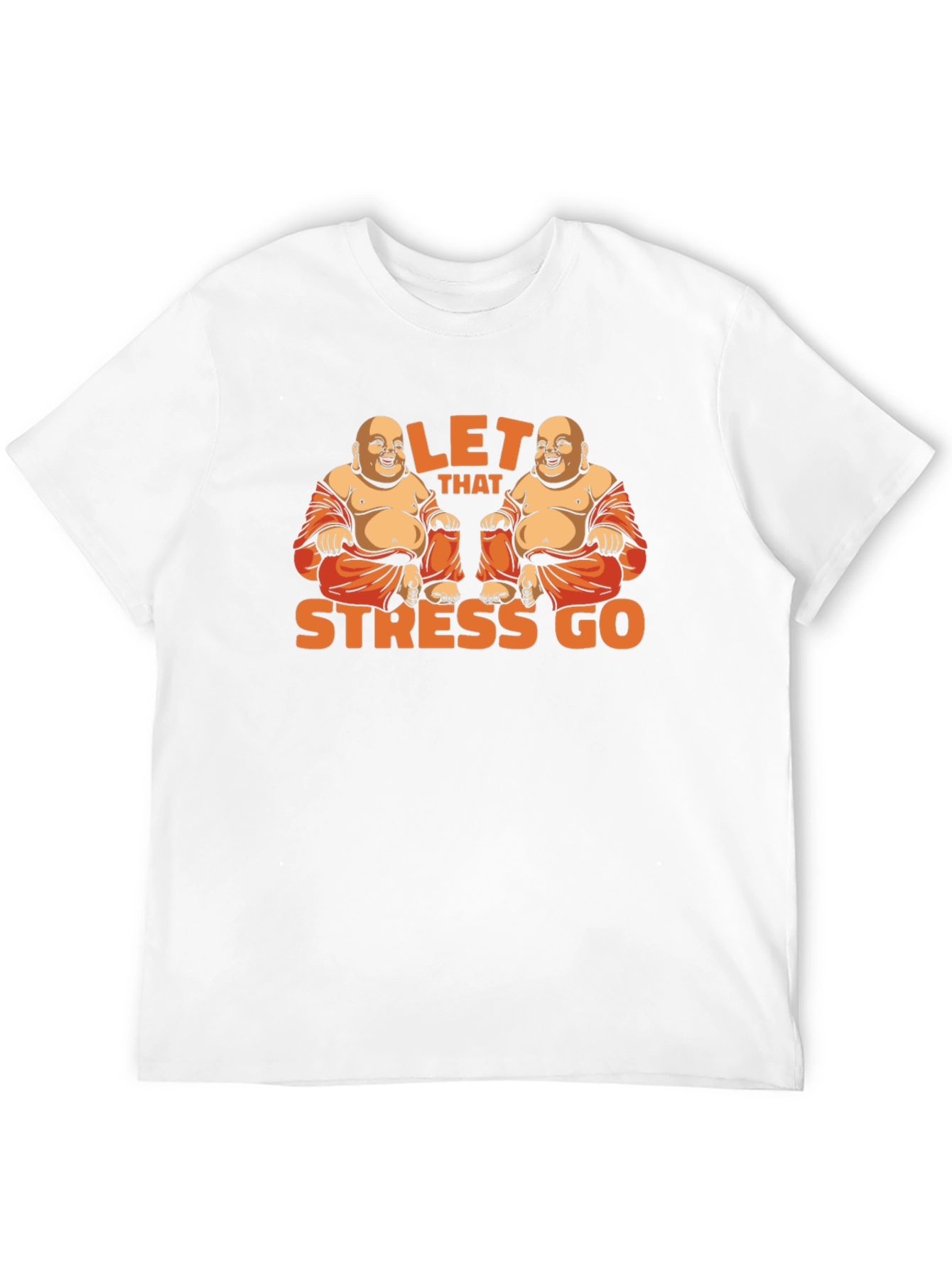 Let That Stress Go Buddha Graphic T-Shirt