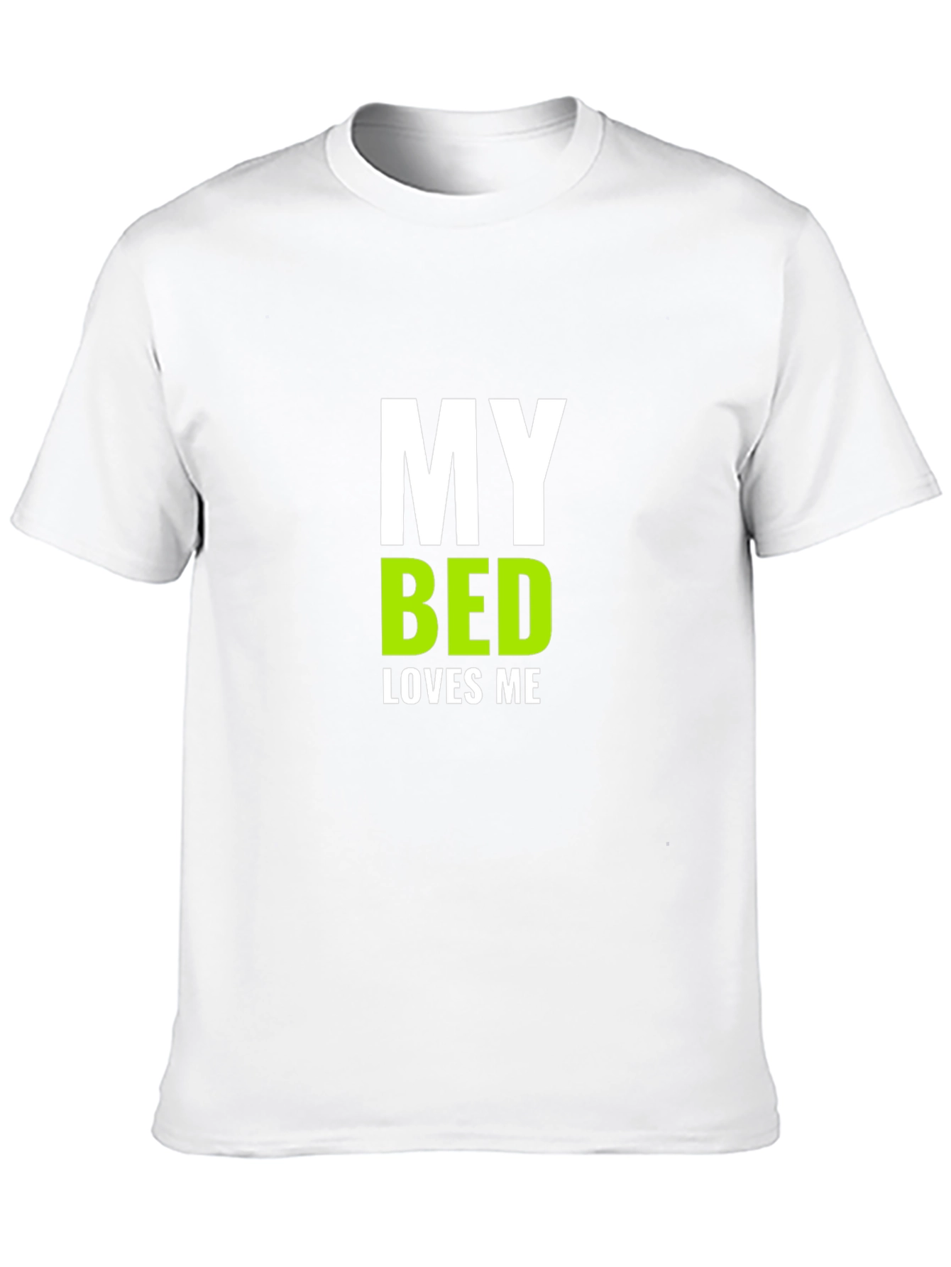 My Bed Loves Me Graphic T-Shirt - Black