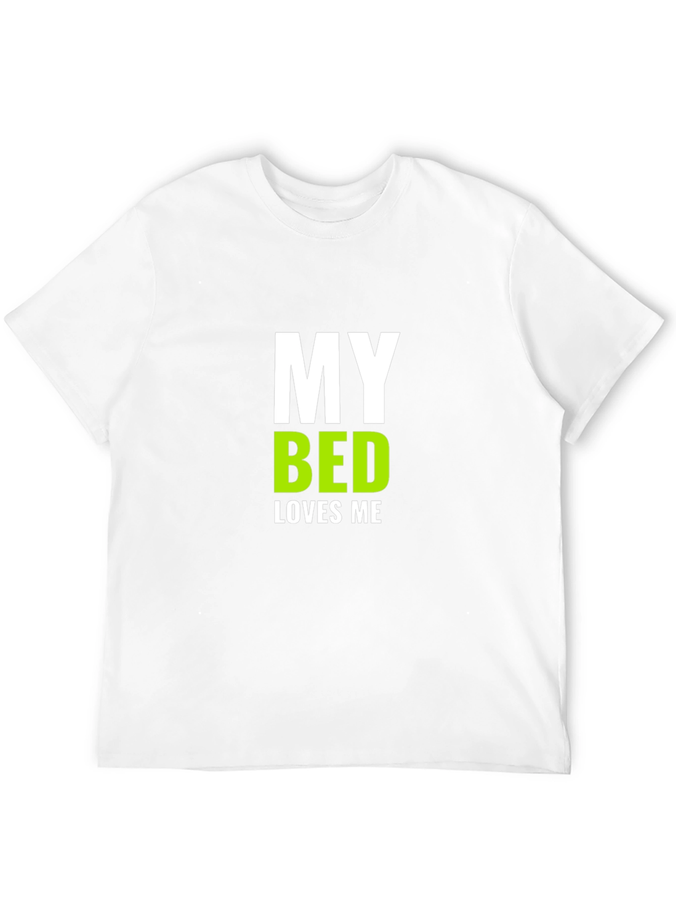 My Bed Loves Me Graphic T-Shirt - Black