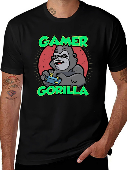 Gamer Gorilla T-Shirt - Funny Gaming Apparel