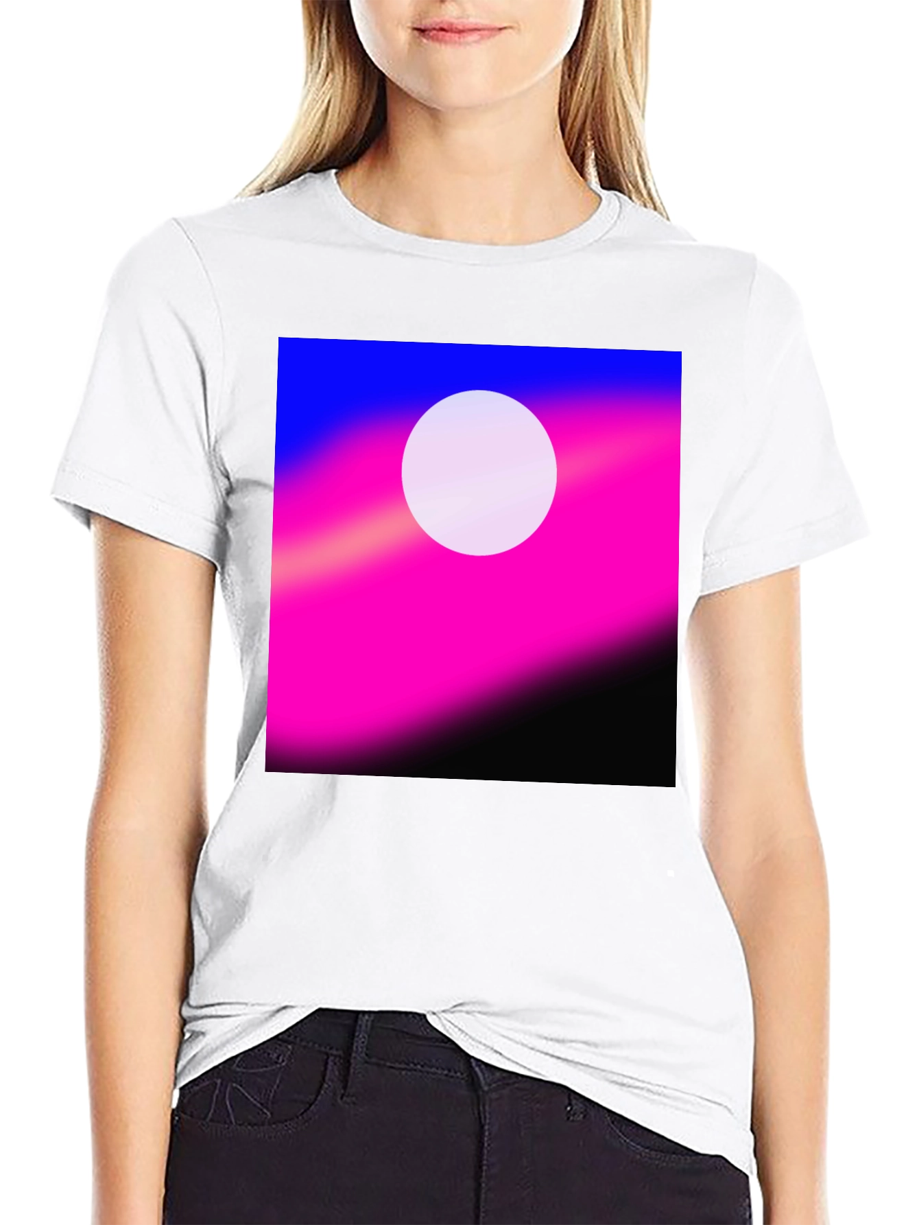 Modern Gradient Circle Graphic Tee