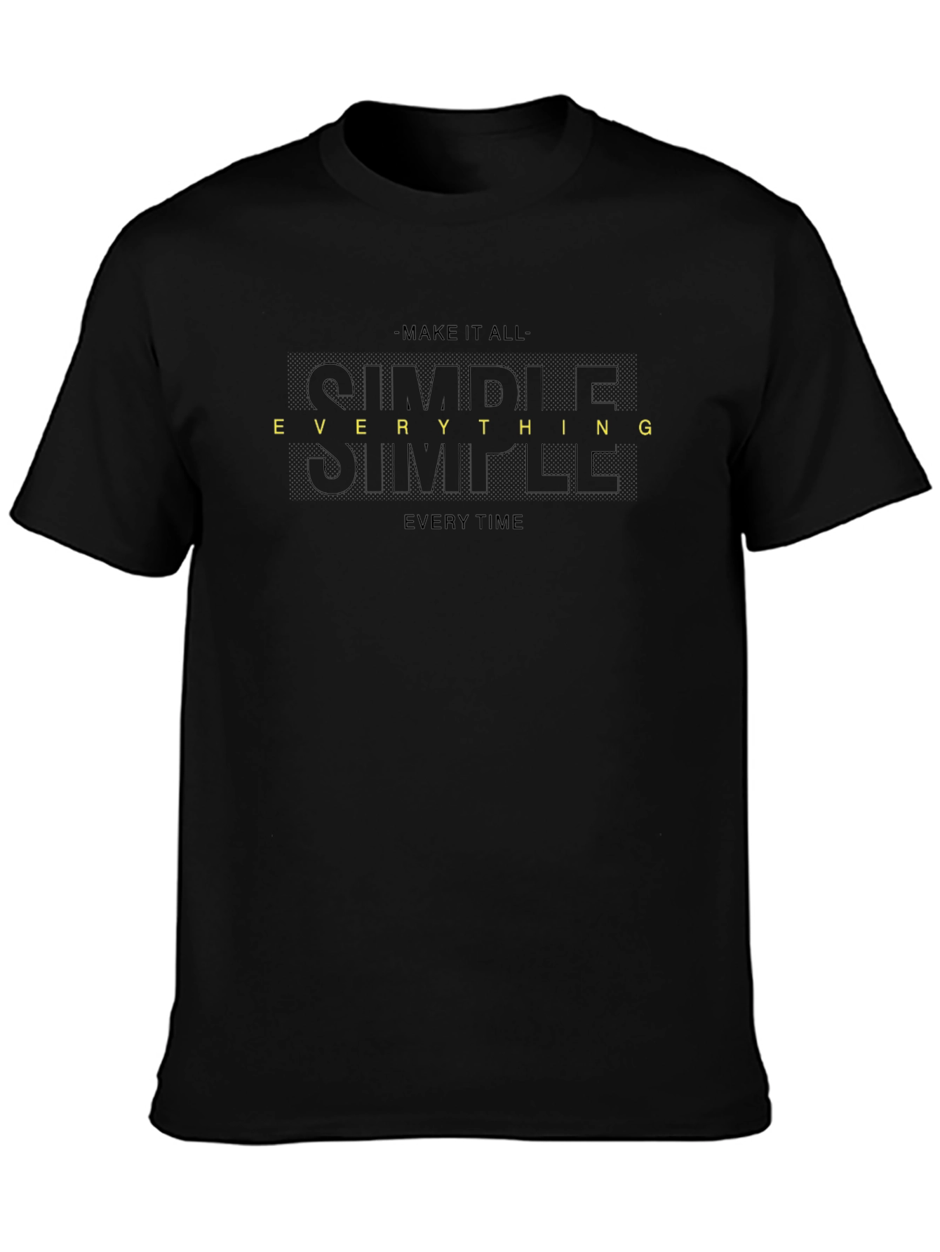 Simple Everything Tee - Black Graphic T-Shirt