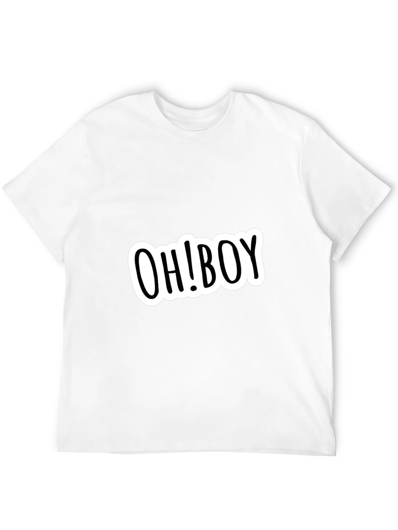 OH! BOY Graphic Black Tee - Casual Style