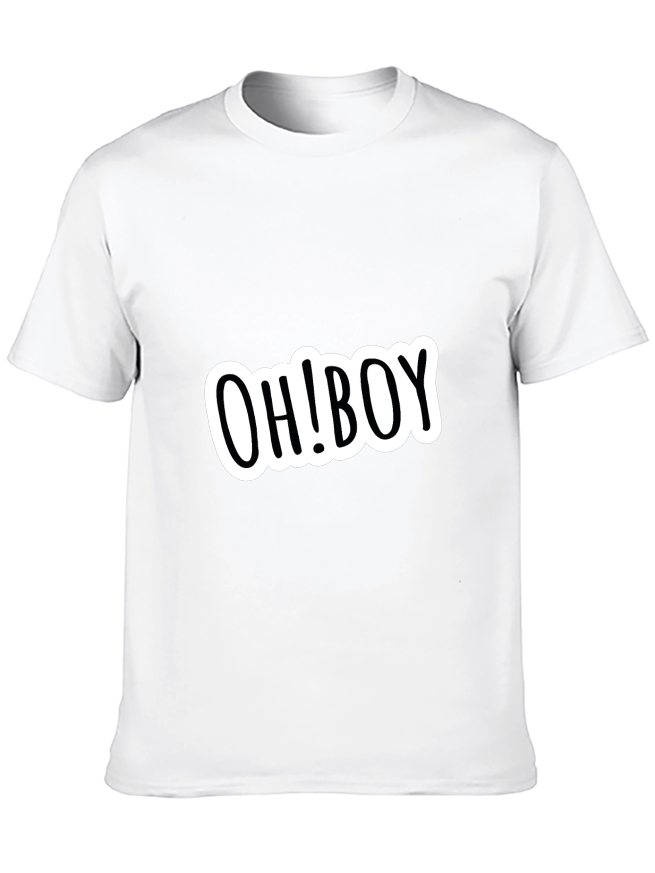 OH! BOY Graphic Black Tee - Casual Style