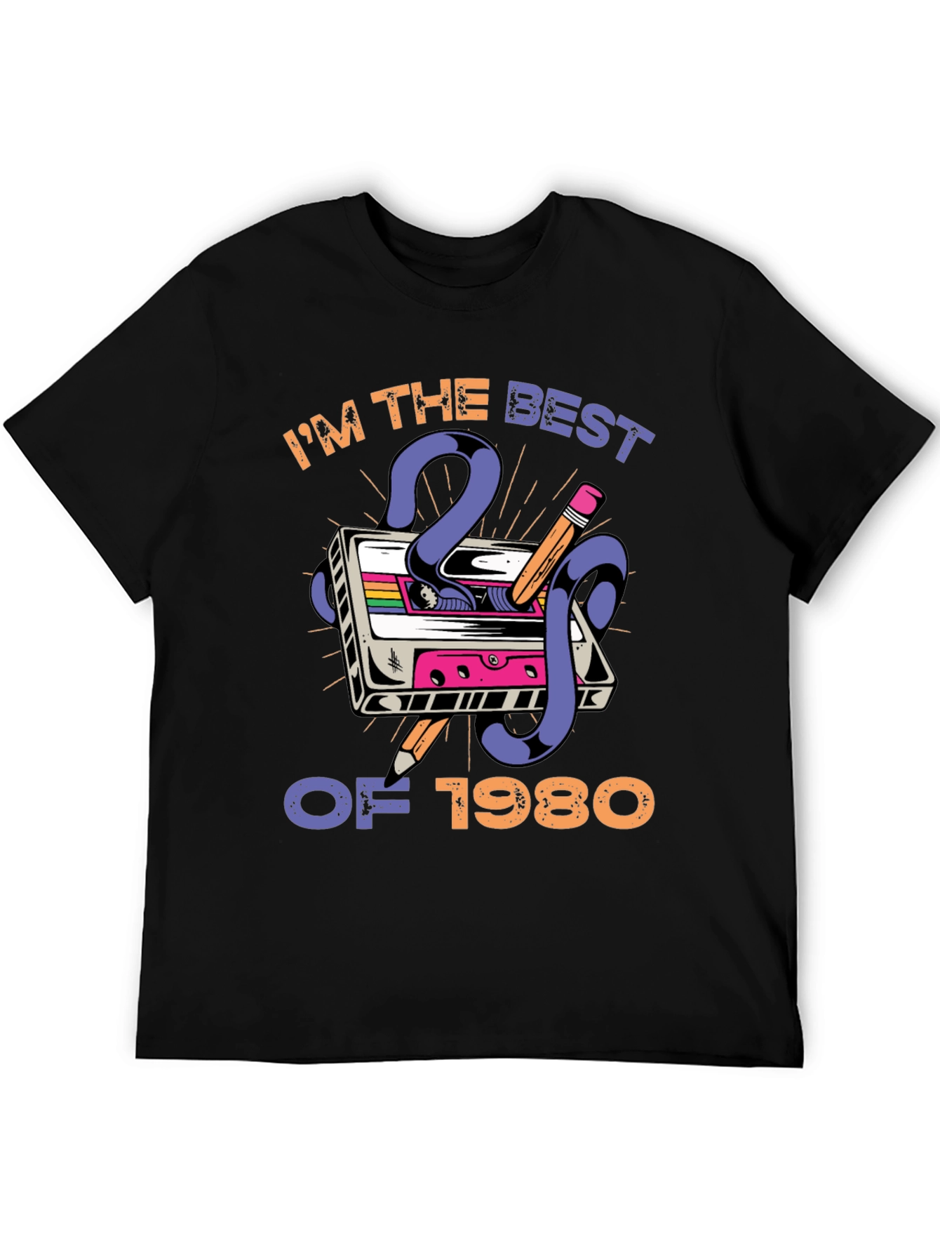 Im The Best of 1980 T-Shirt Retro Cassette Tape
