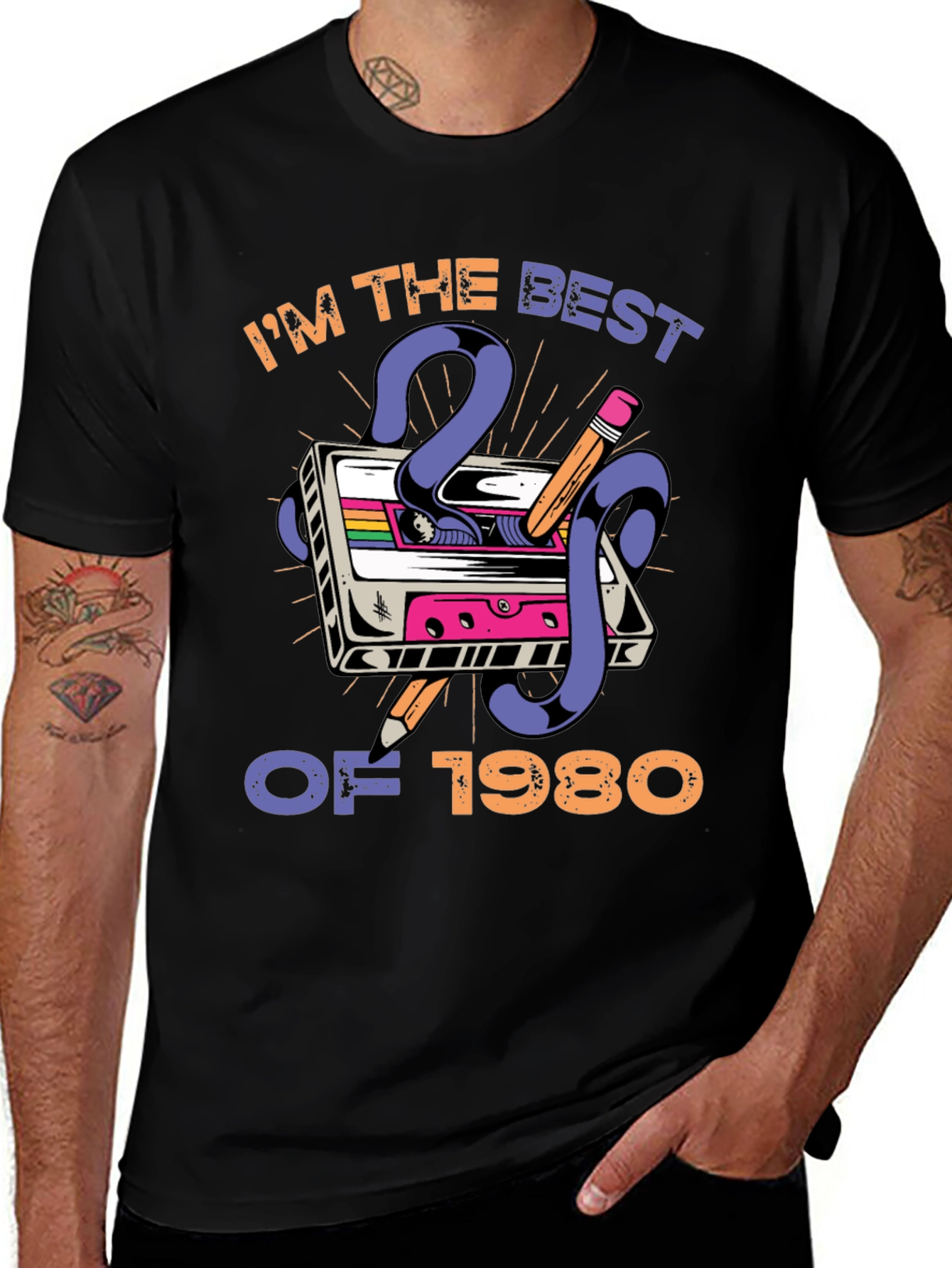 Im The Best of 1980 T-Shirt Retro Cassette Tape