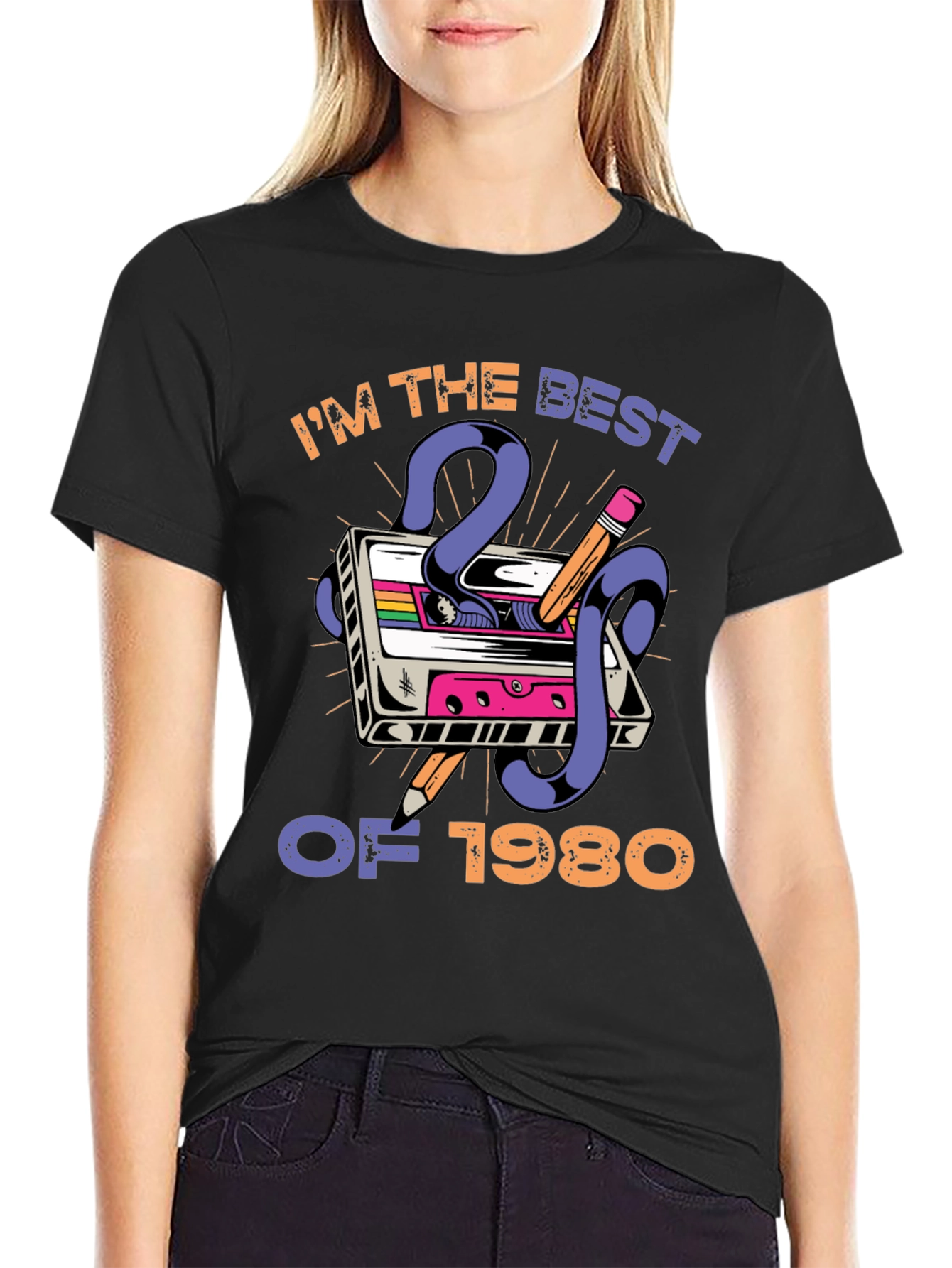 Im The Best of 1980 T-Shirt Retro Cassette Tape