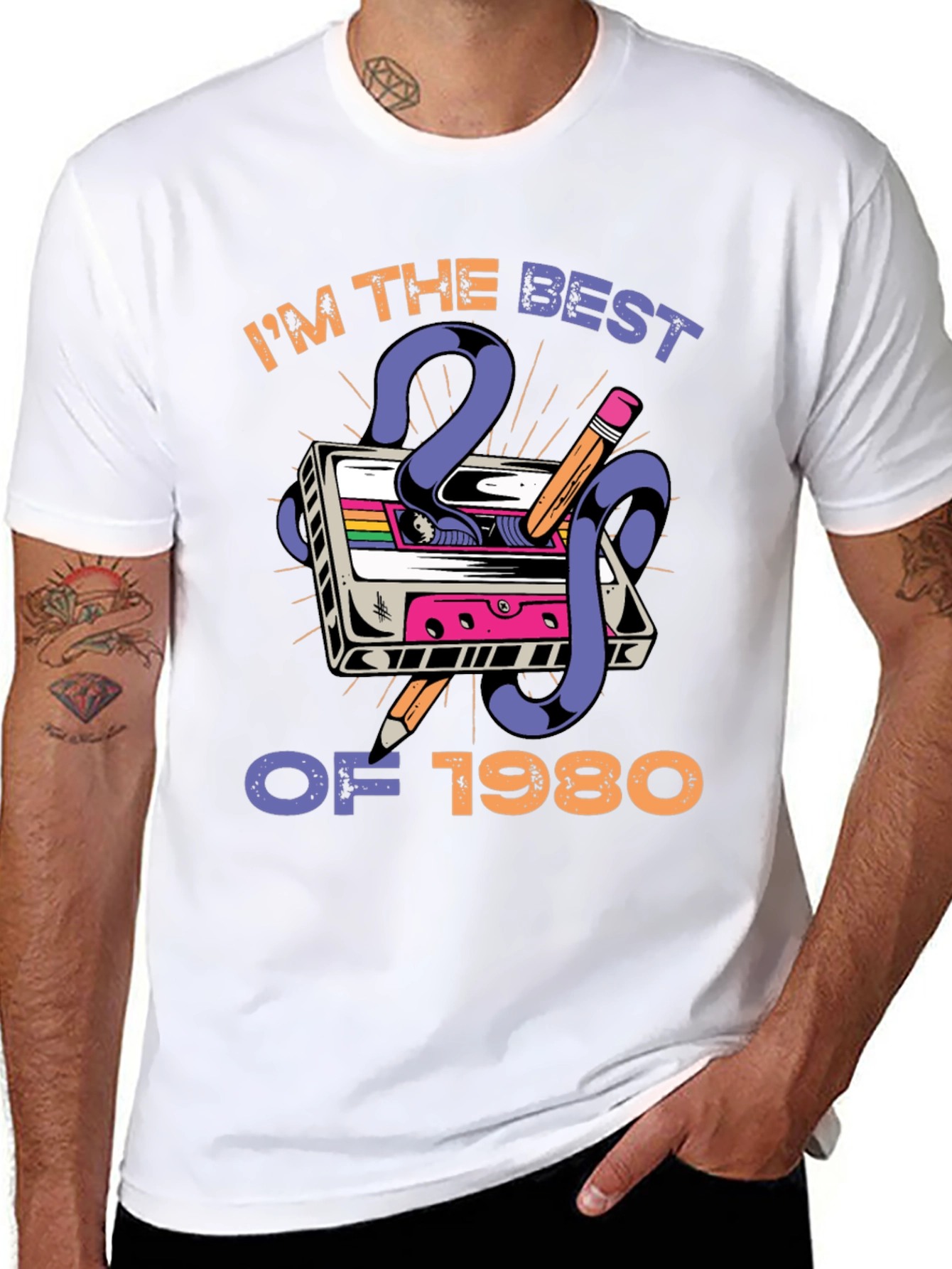 Im The Best of 1980 T-Shirt Retro Cassette Tape