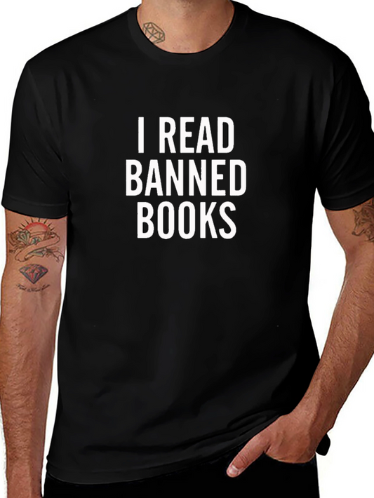 I Read Banned Books Graphic Tee - Black