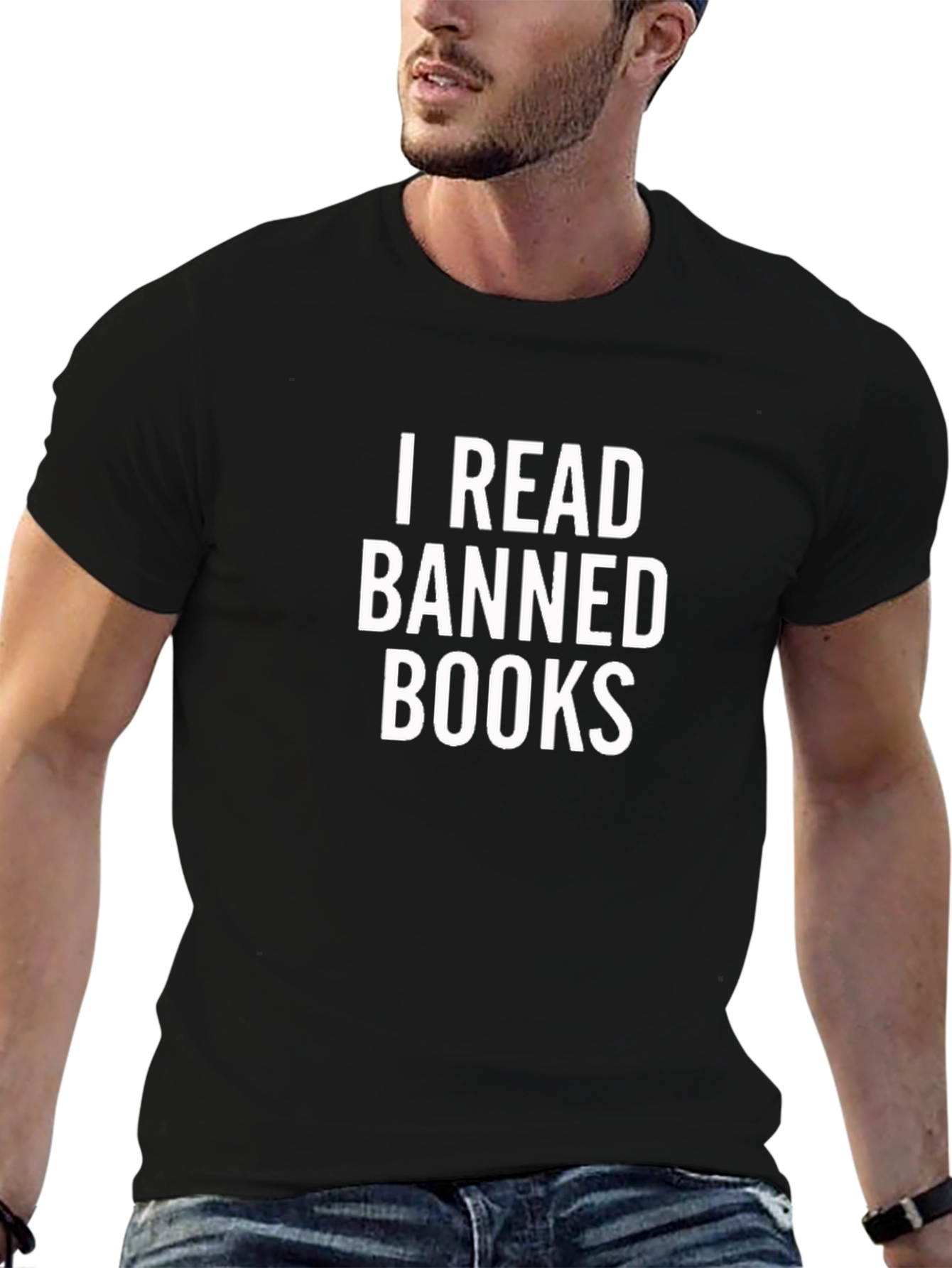 I Read Banned Books Graphic Tee - Black