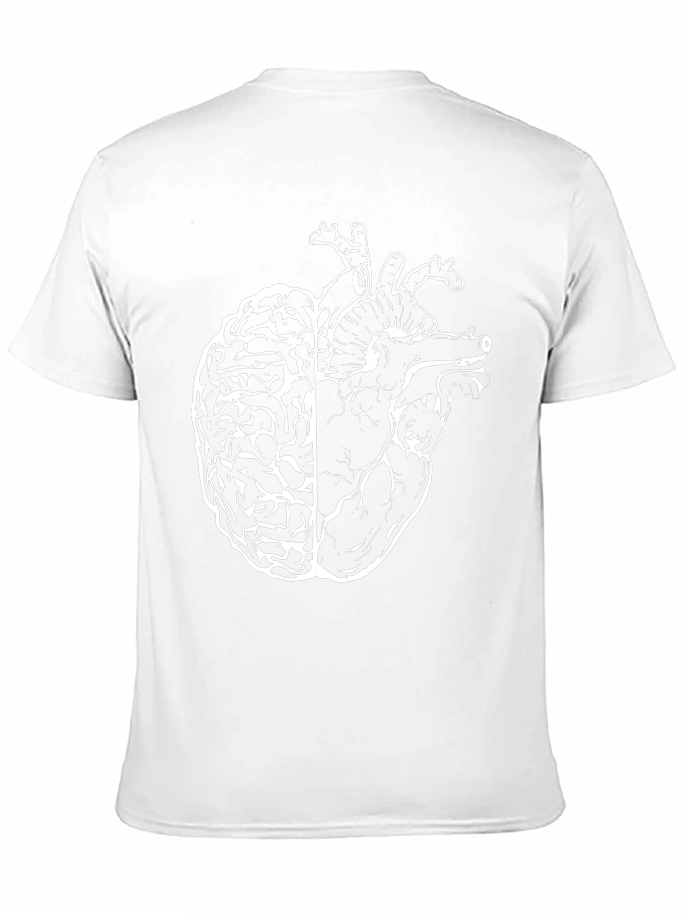 Anatomical Brain Heart T-Shirt - Unique Design
