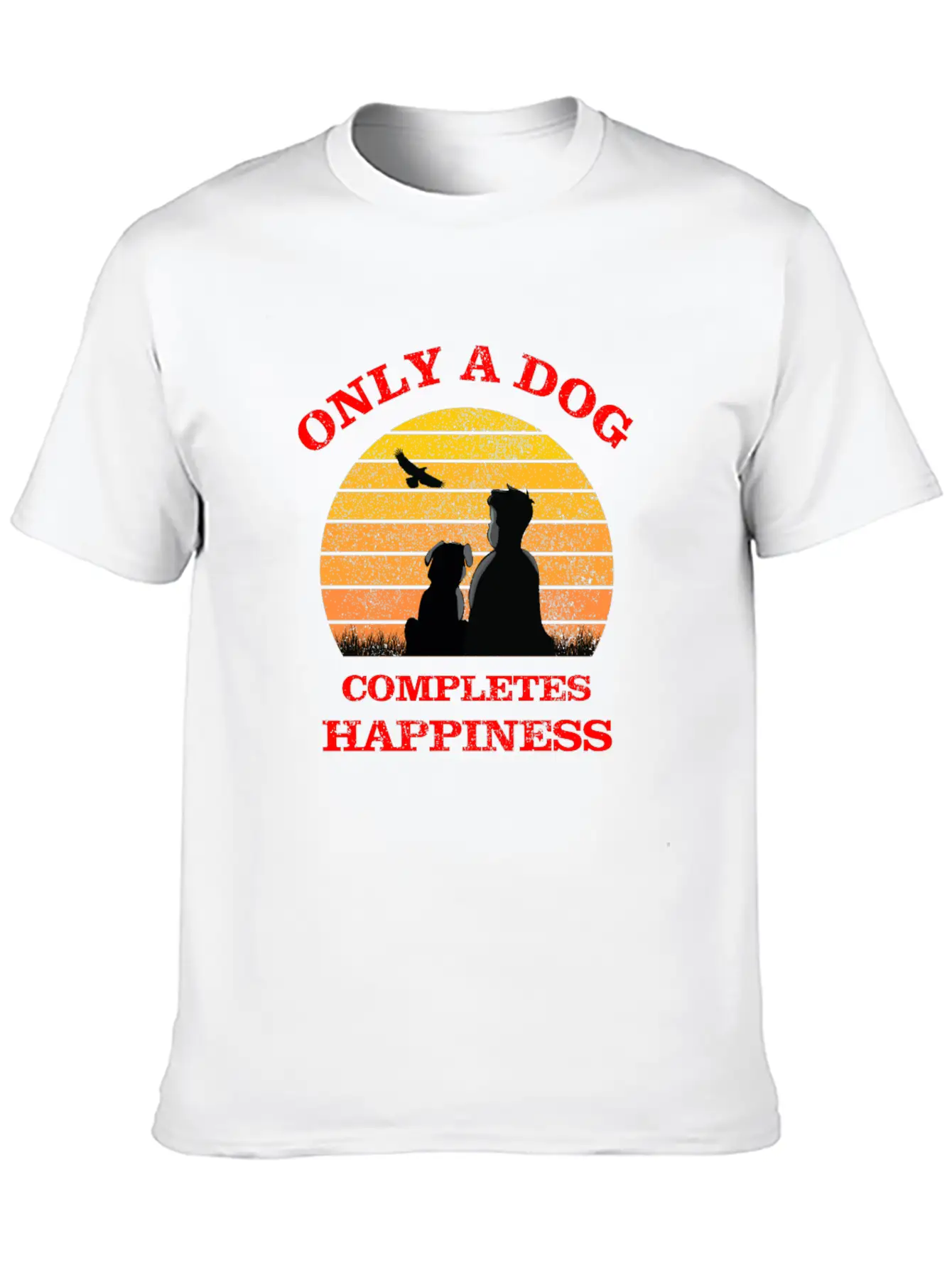 A Dog Makes Friendship Complete Basic Graphic T-Shirt – Daily Comfort In Soft Cotton