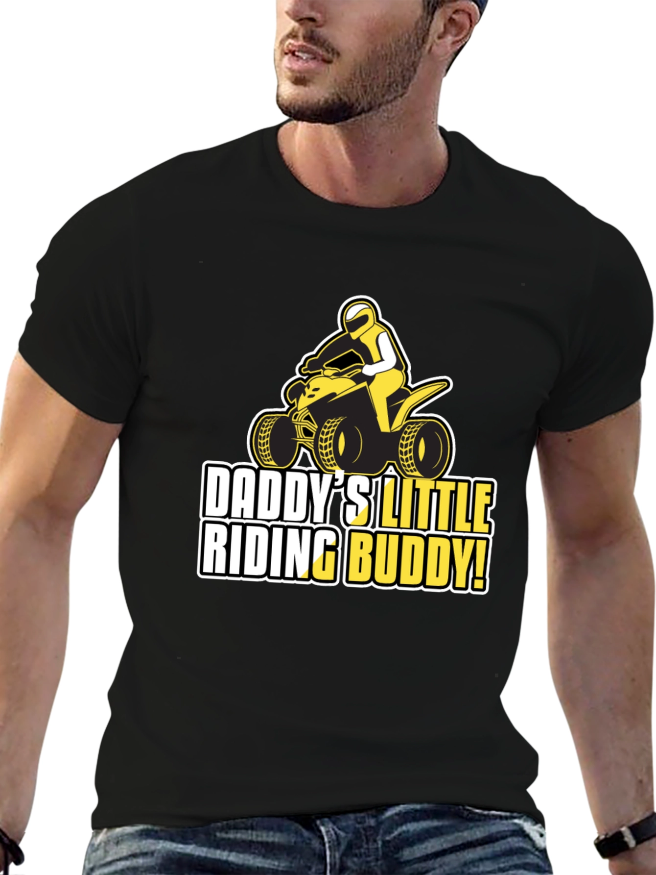 Daddys Little Riding Buddy T-Shirt - ATV Design
